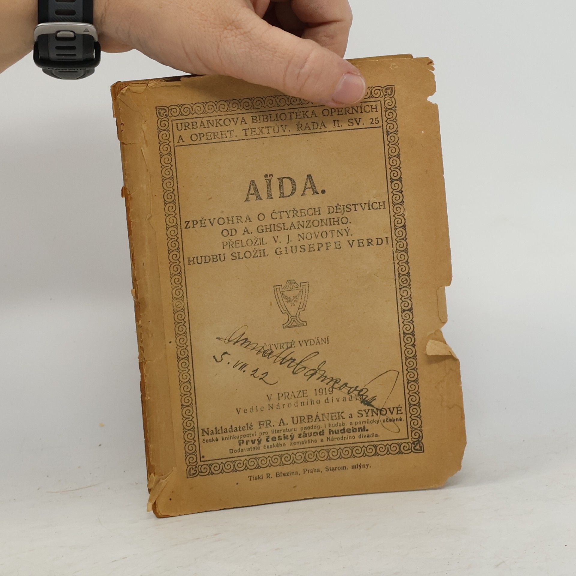 Kolektiv autorů Aida. Zpěvohra o čtyřech dějstvích