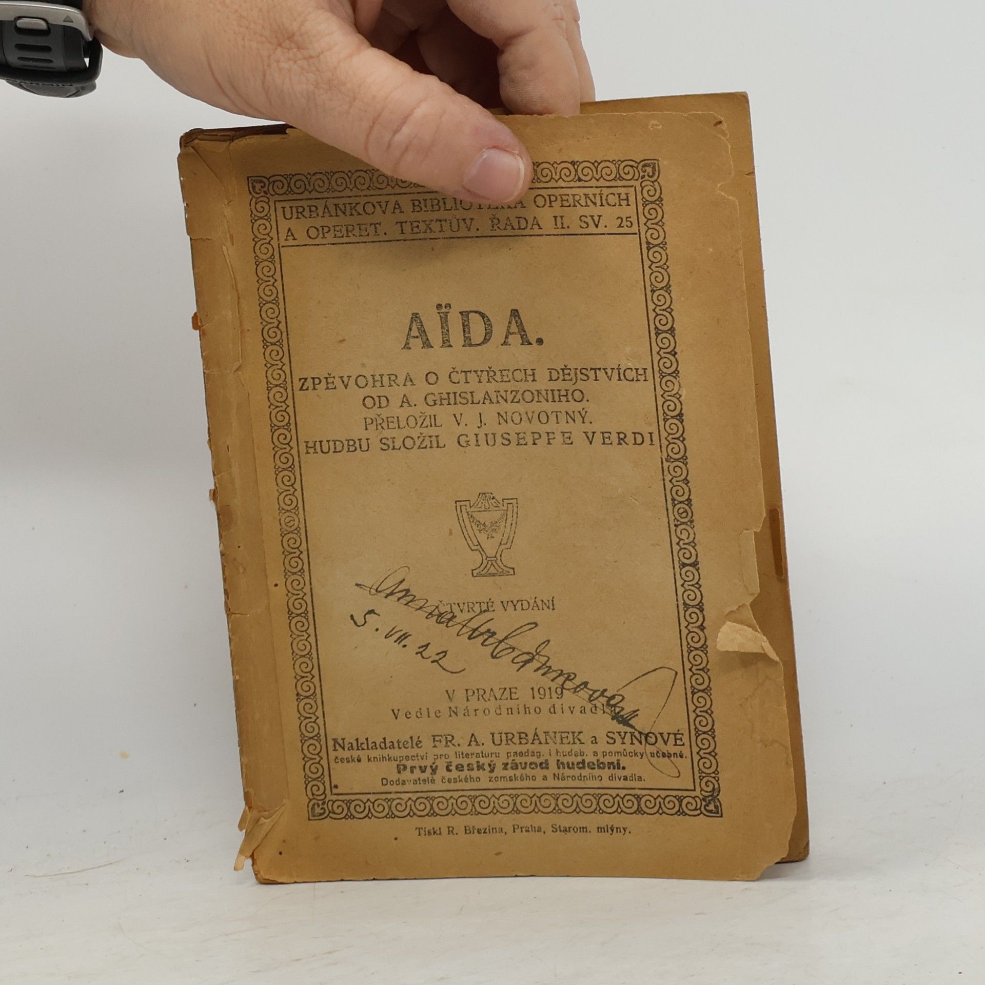 Kolektiv autorů Aida. Zpěvohra o čtyřech dějstvích