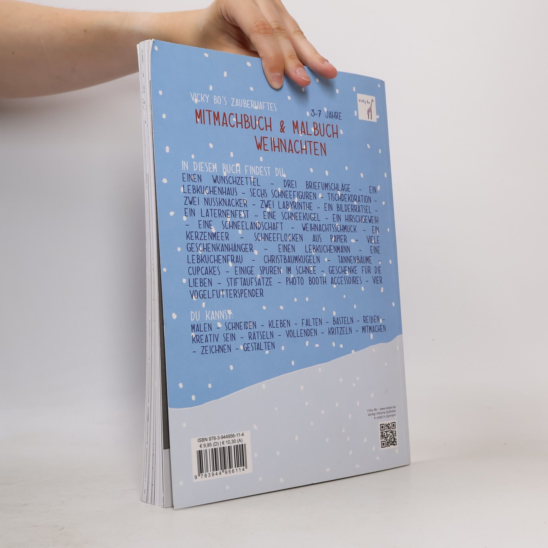 Vicky Bo Vicky Bo's Zauberhaftes Mitmachbuch & Malbuch: Weihnachten