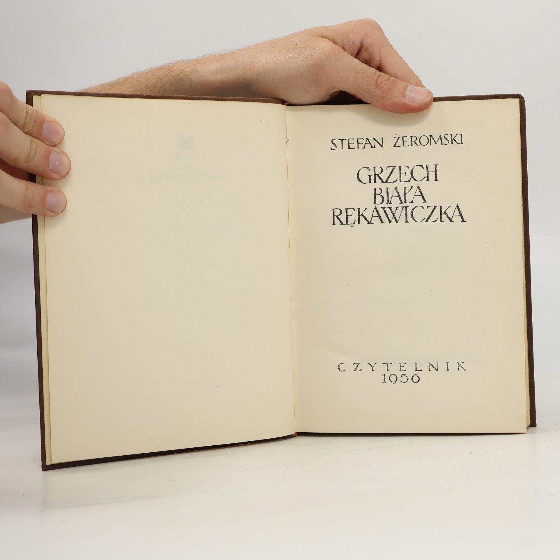 Stefan Żeromski Grzech. Biała rękawiczka