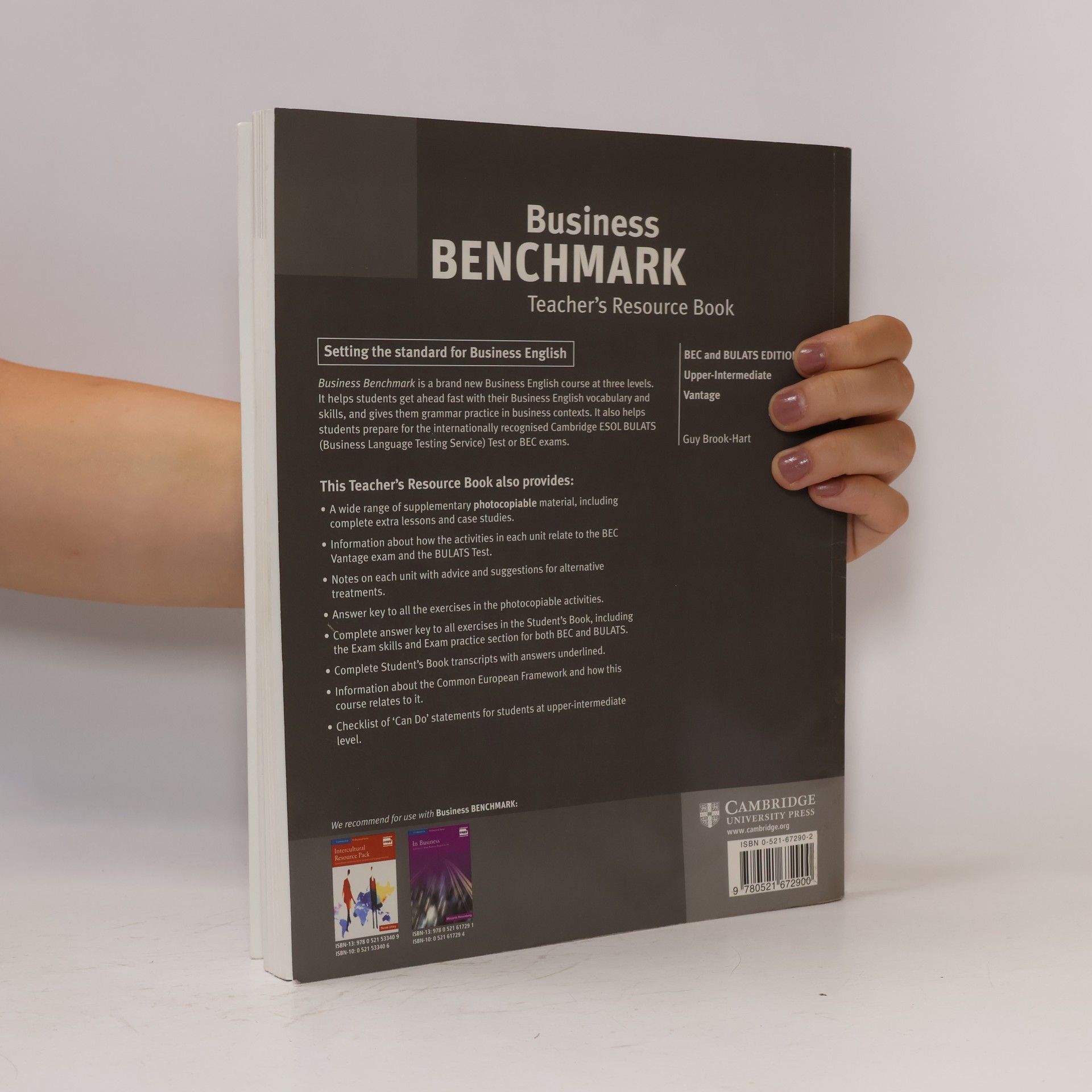 Guy Brook-Hart Business benchmark. Upper-intermediate vantage : for BEC and BULATS : teacher's resource book