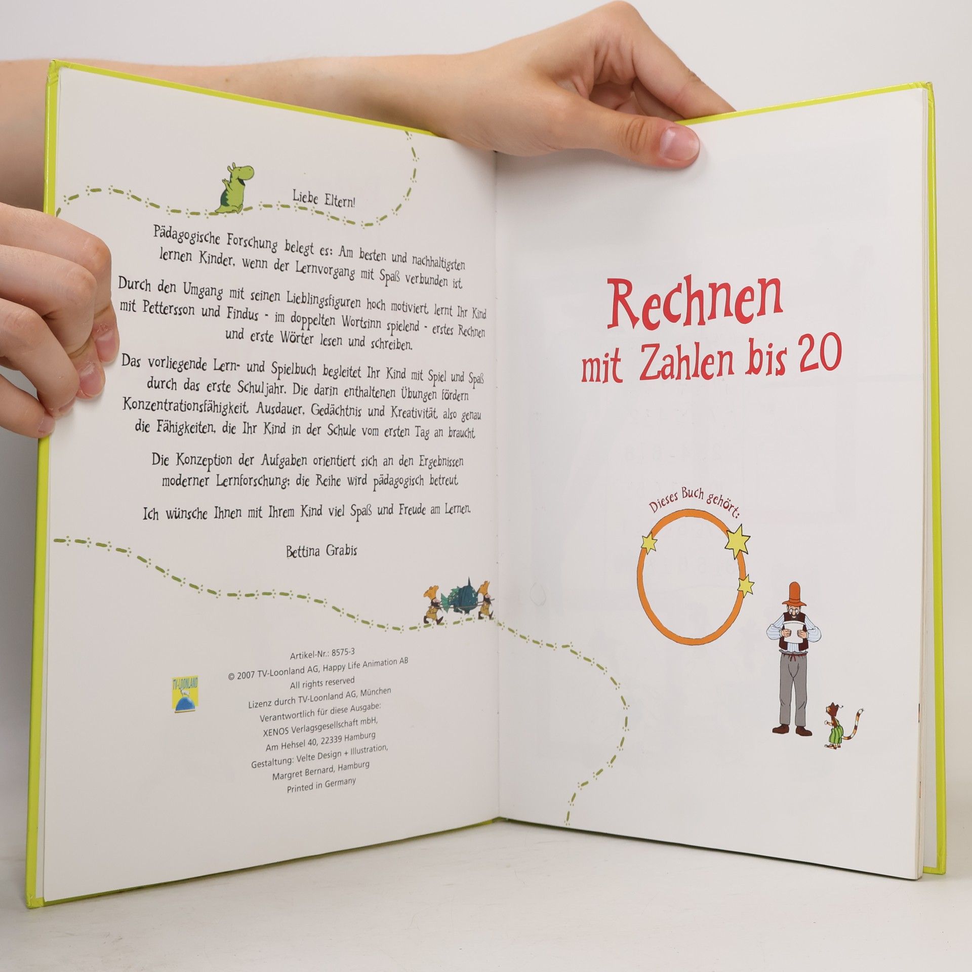 Autorenkollektiv Das große Vorschulbuch: Pettersson und Findus – Rechnen und Wörter
