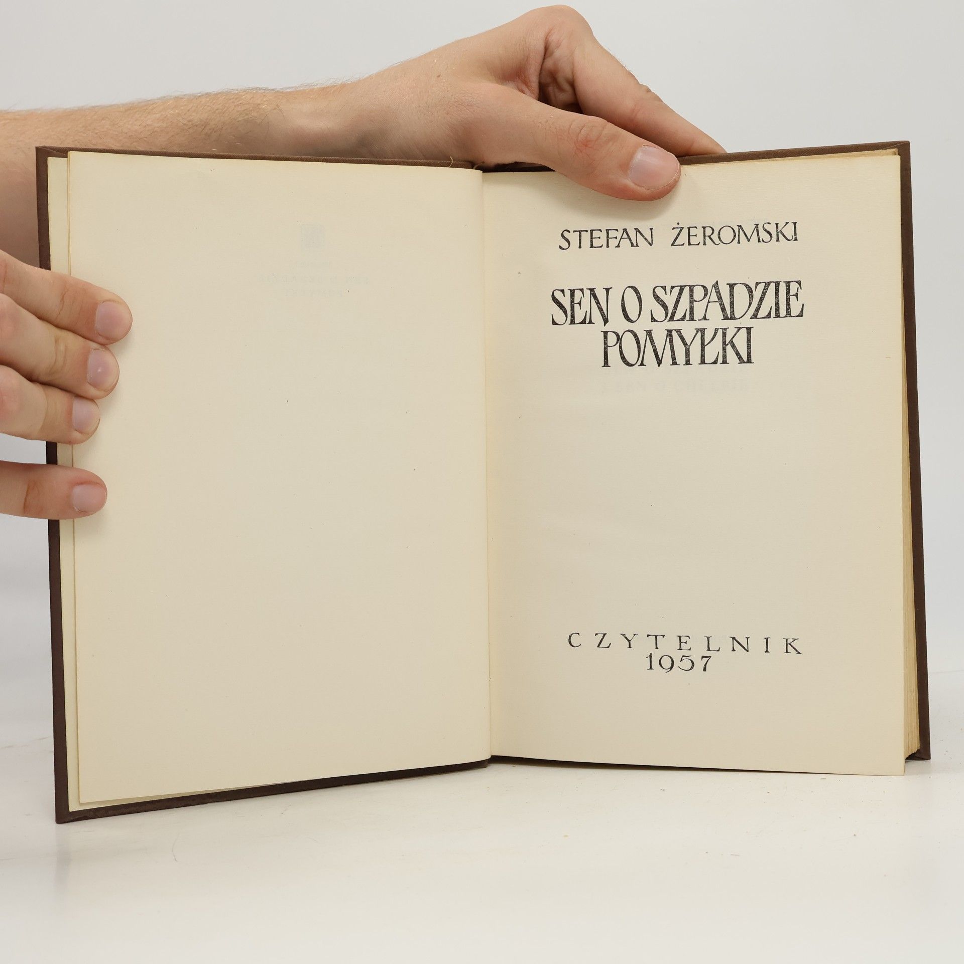 Stefan Żeromski Sen o szpadzie. Pomyłki