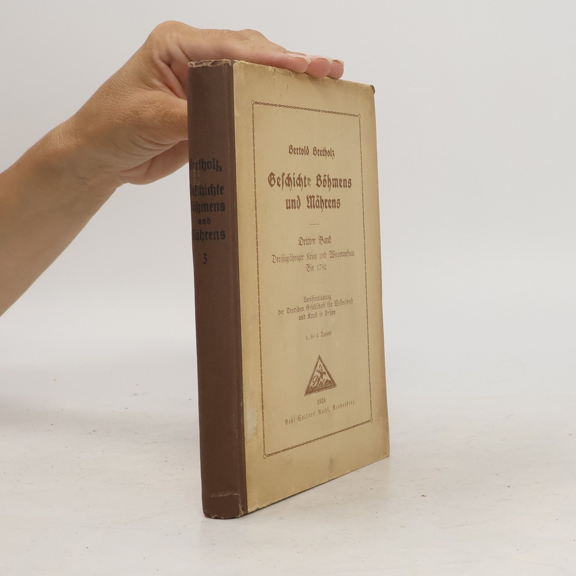 Berthold Bretholz Geschichte Böhmens und Mährens 3
