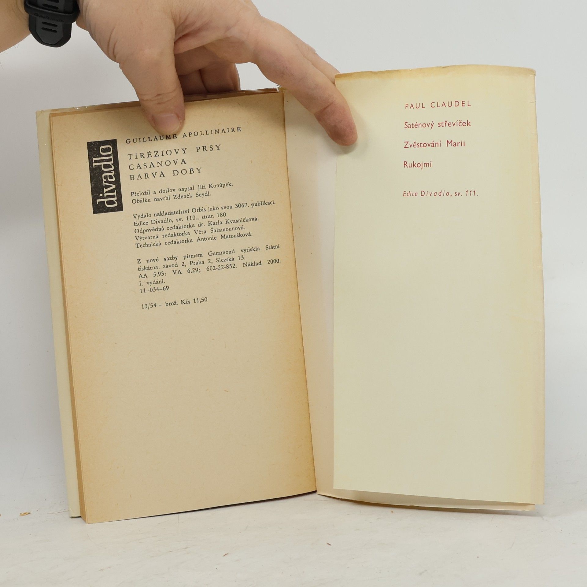 Guillaume Apollinaire Tiréziovy prsy. Casanova. Barva doby