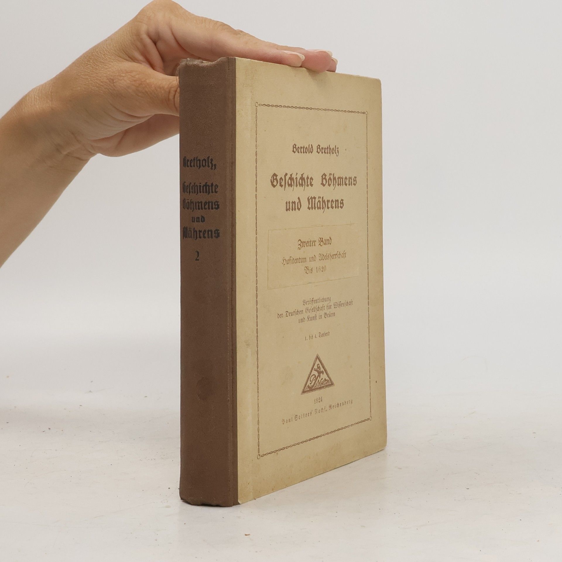 Berthold Bretholz Geschichte Böhmens und Mährens 2
