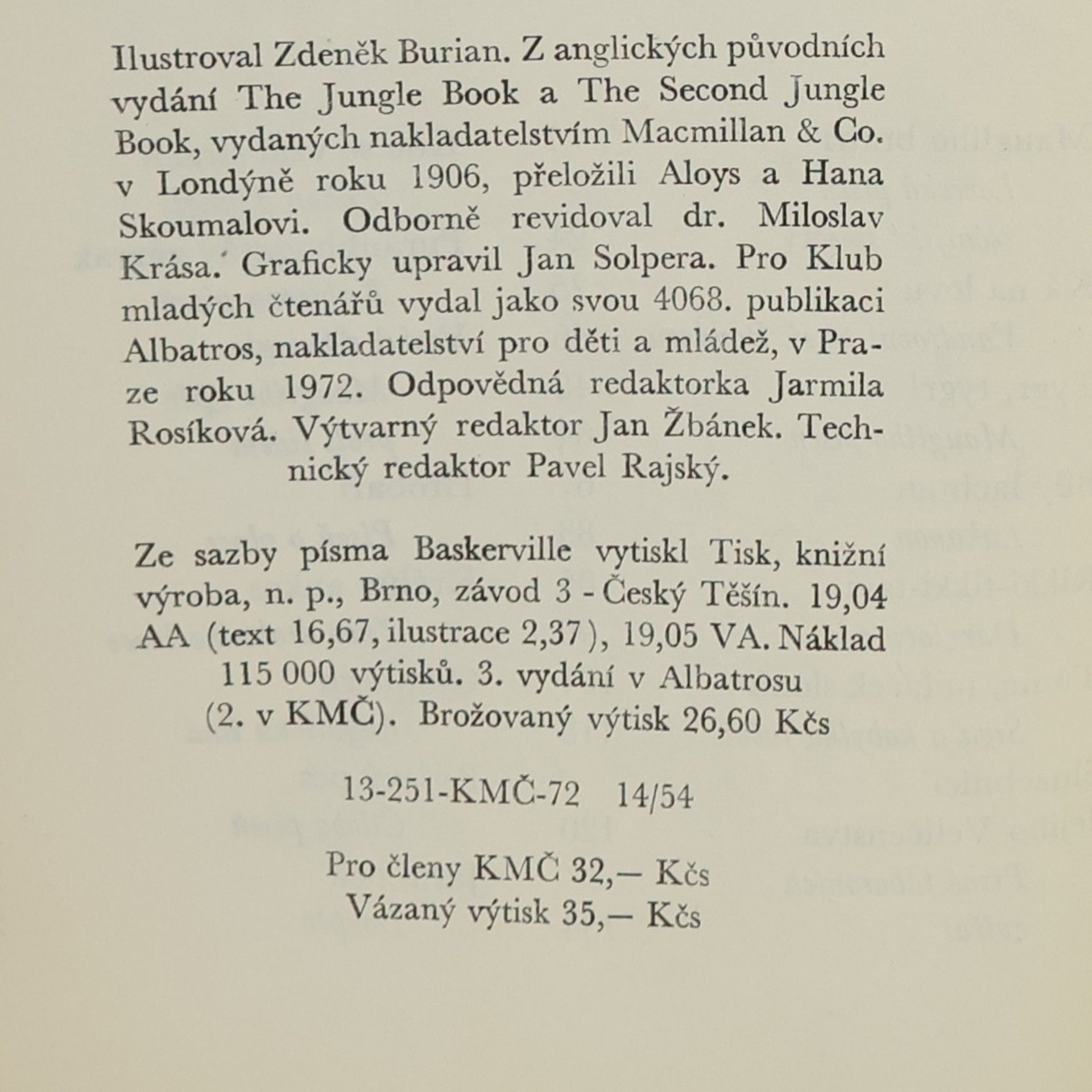 Rudyard Kipling Knihy džunglí