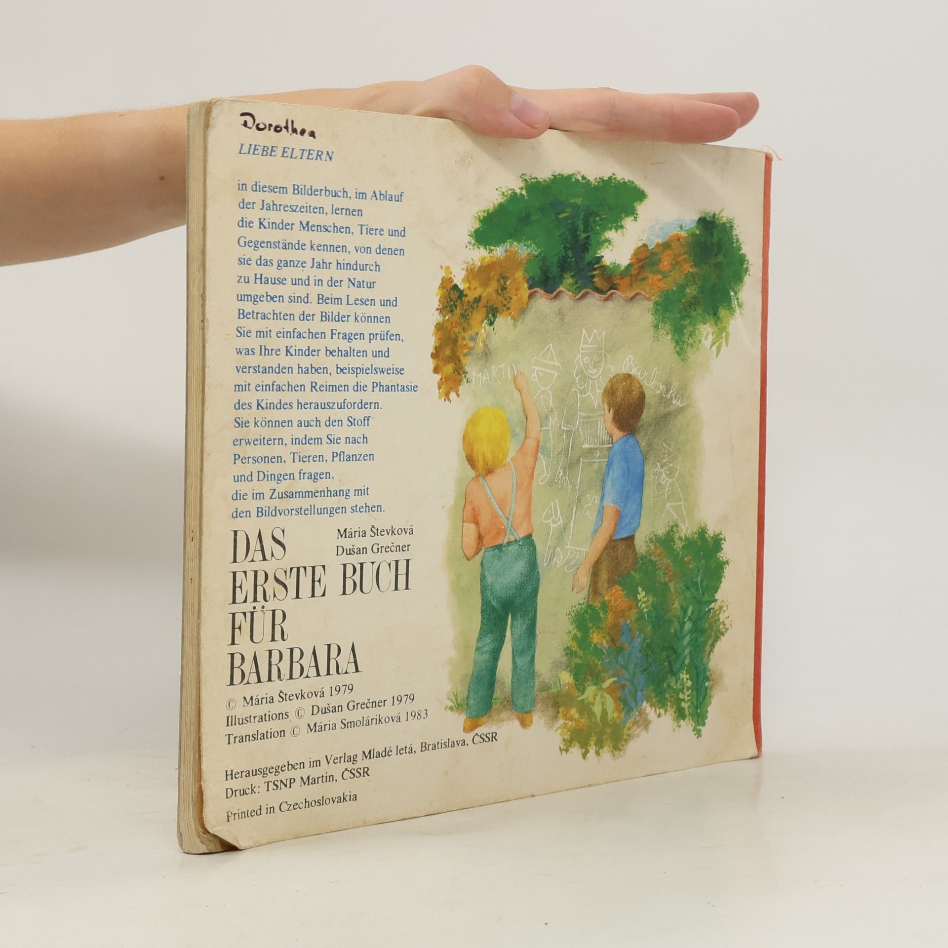 Števková Mária Das erste Buch für Barbara