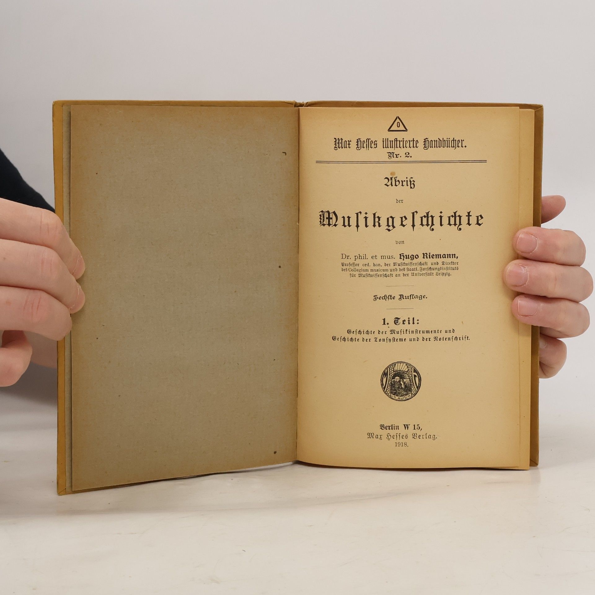 H. Riemann Handbuch der Musikgeschichte