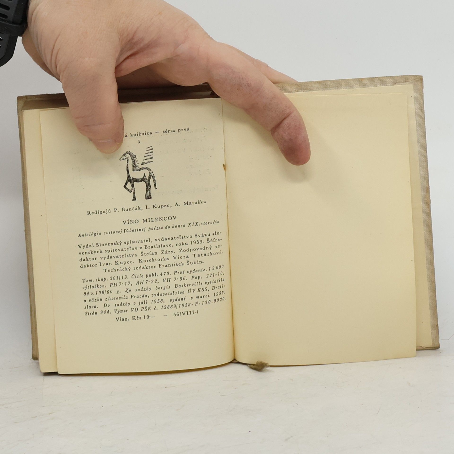 Autores varios Víno milencov: antológia svetovej ľúbostnej poézie do konca XIX. storočia