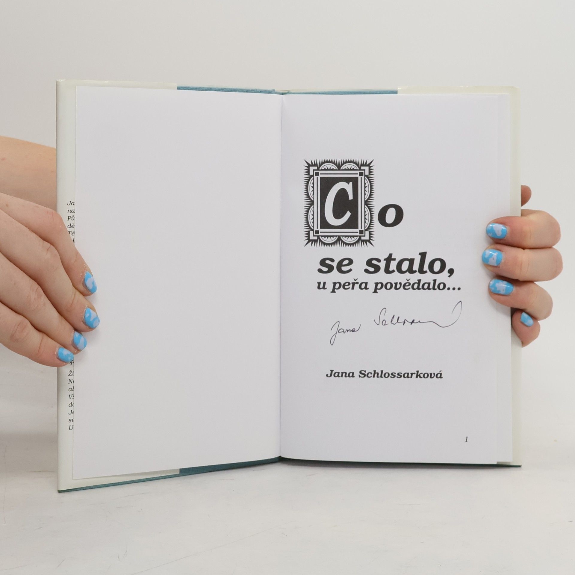 Jana Schlossarková Co se stalo