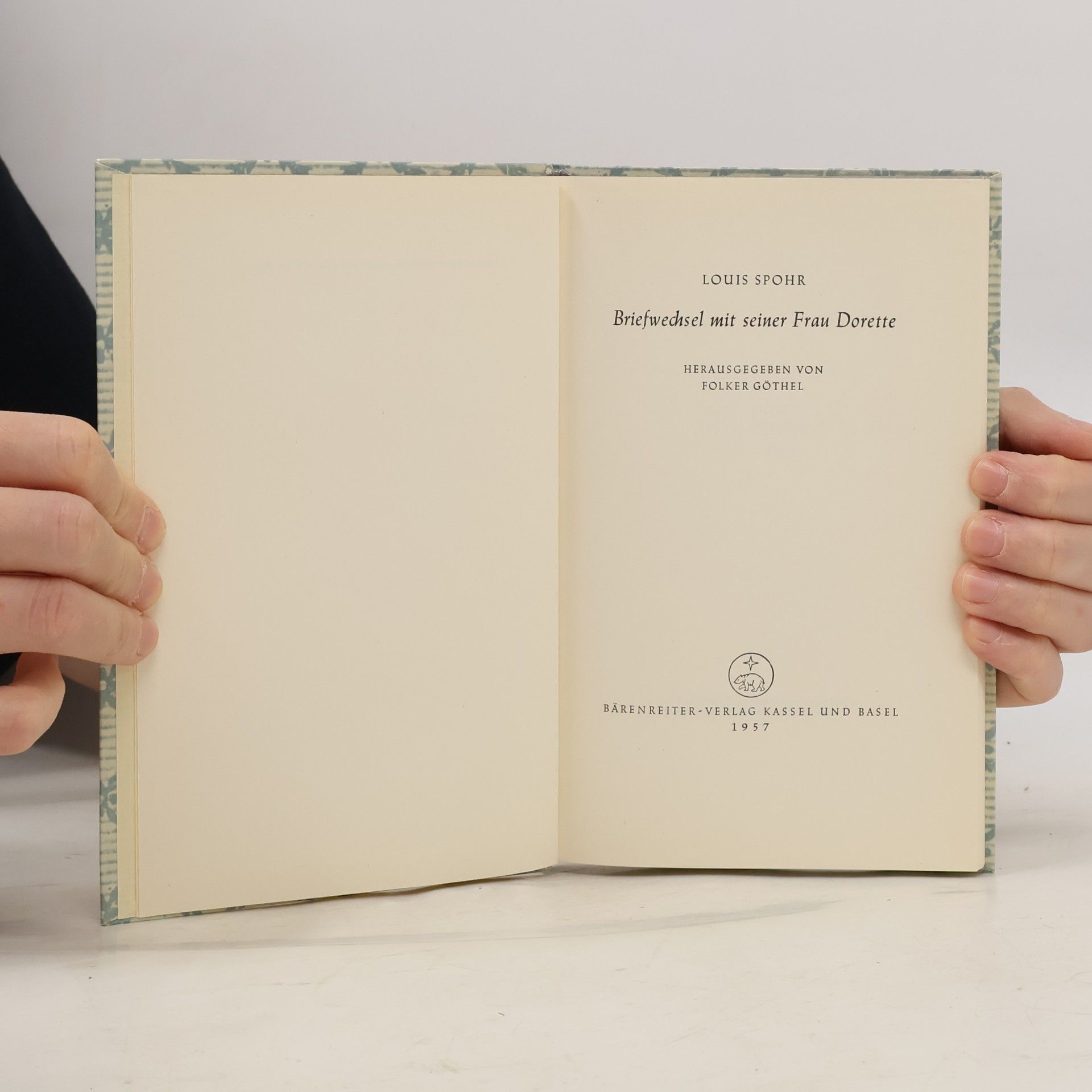 Louis Spohr Briefwechsel mit seiner Frau Dorette