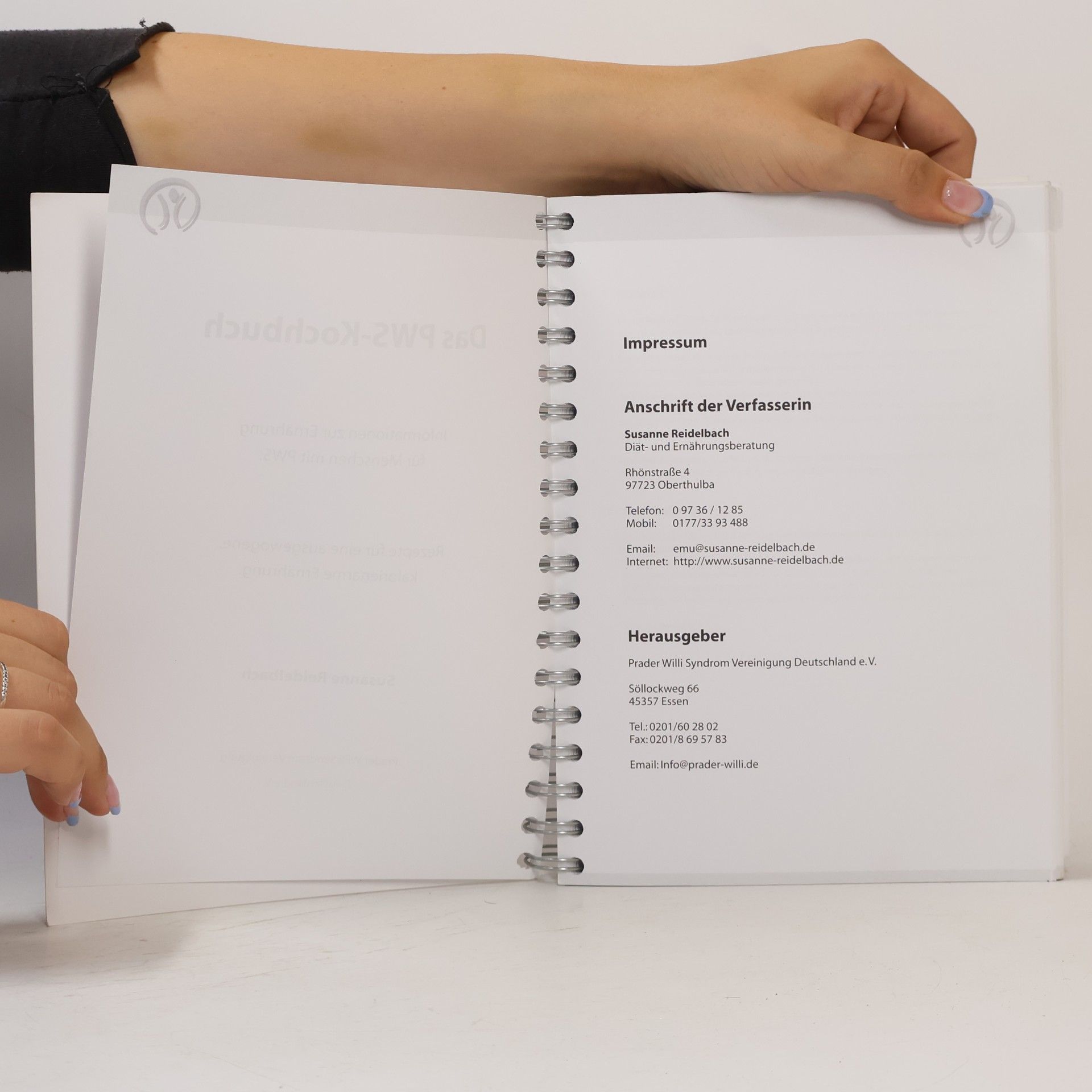 Susanne Reidelbach Das PWS- Kochbuch