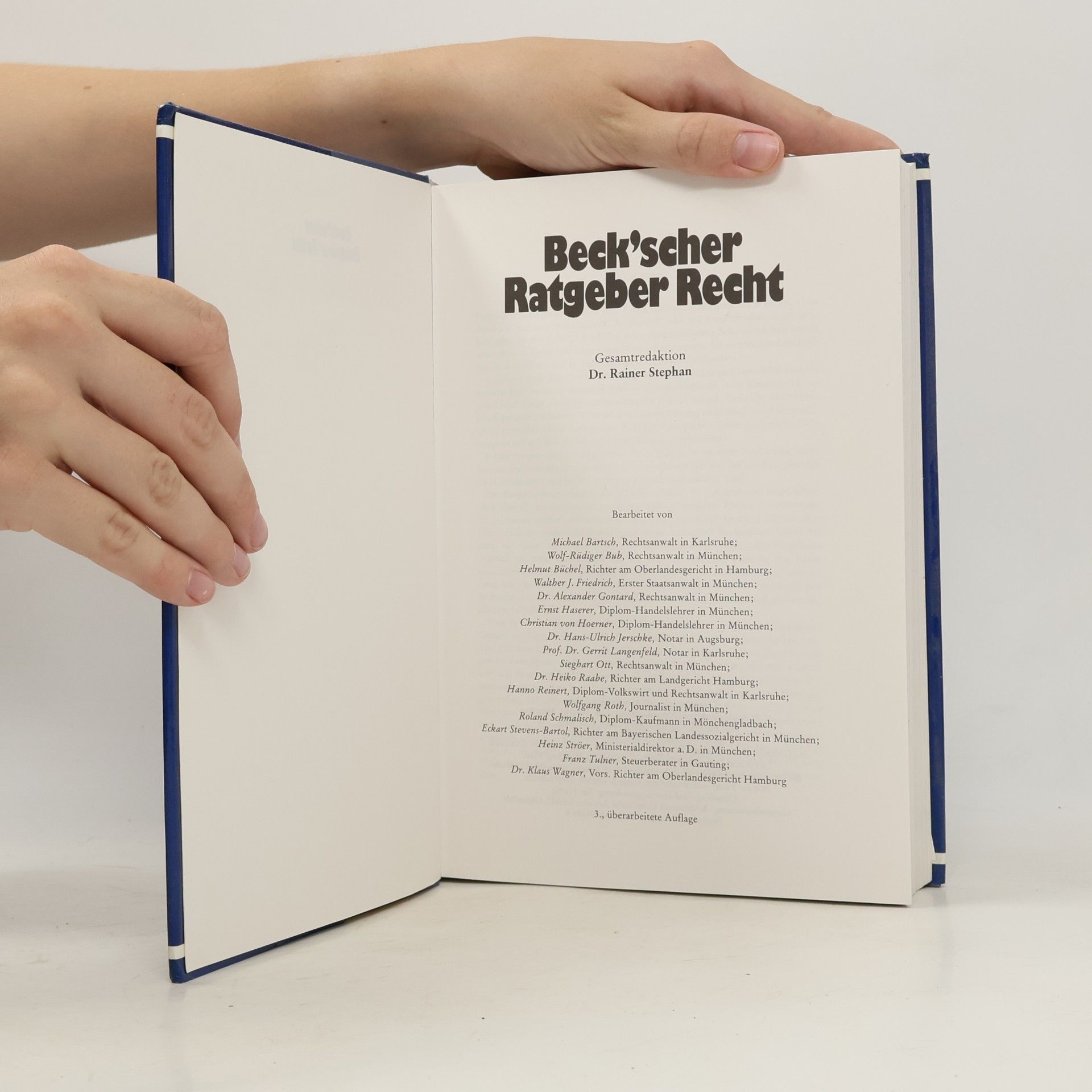 Autorenkollektiv Beck'scher Ratgeber Recht