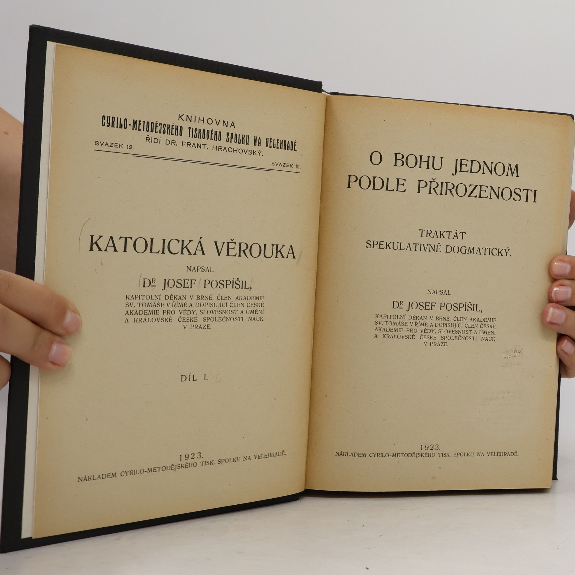 Josef Pospíšil Katolická věrouka I