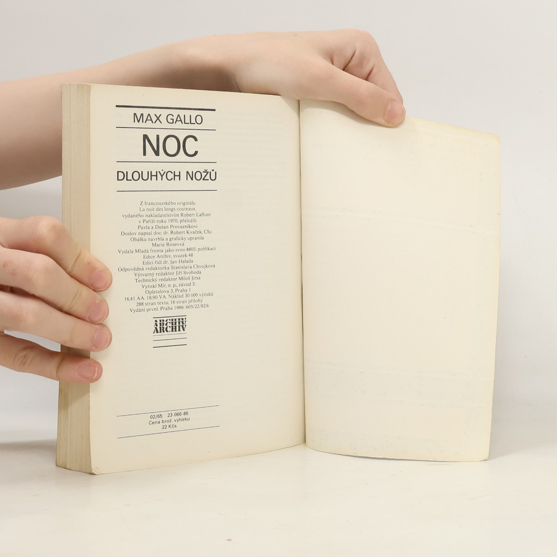 Max Gallo Noc dlouhých nožů