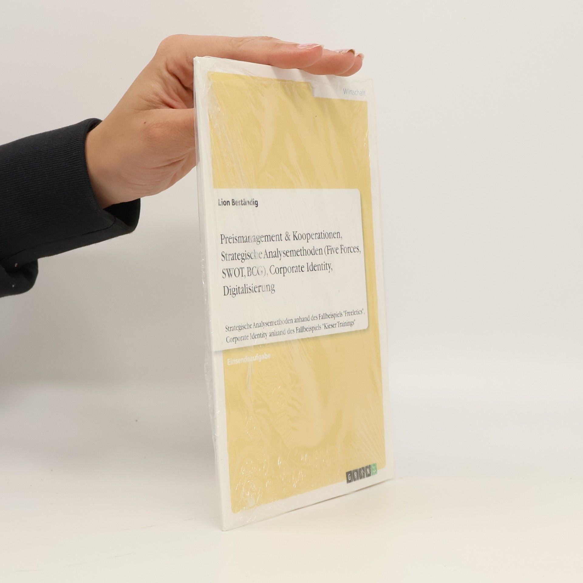 Lion Beständig Preismanagement & Kooperationen, Strategische Analysemethoden (Five Forces, SWOT, BCG), Corporate Identity, Digitalisierung