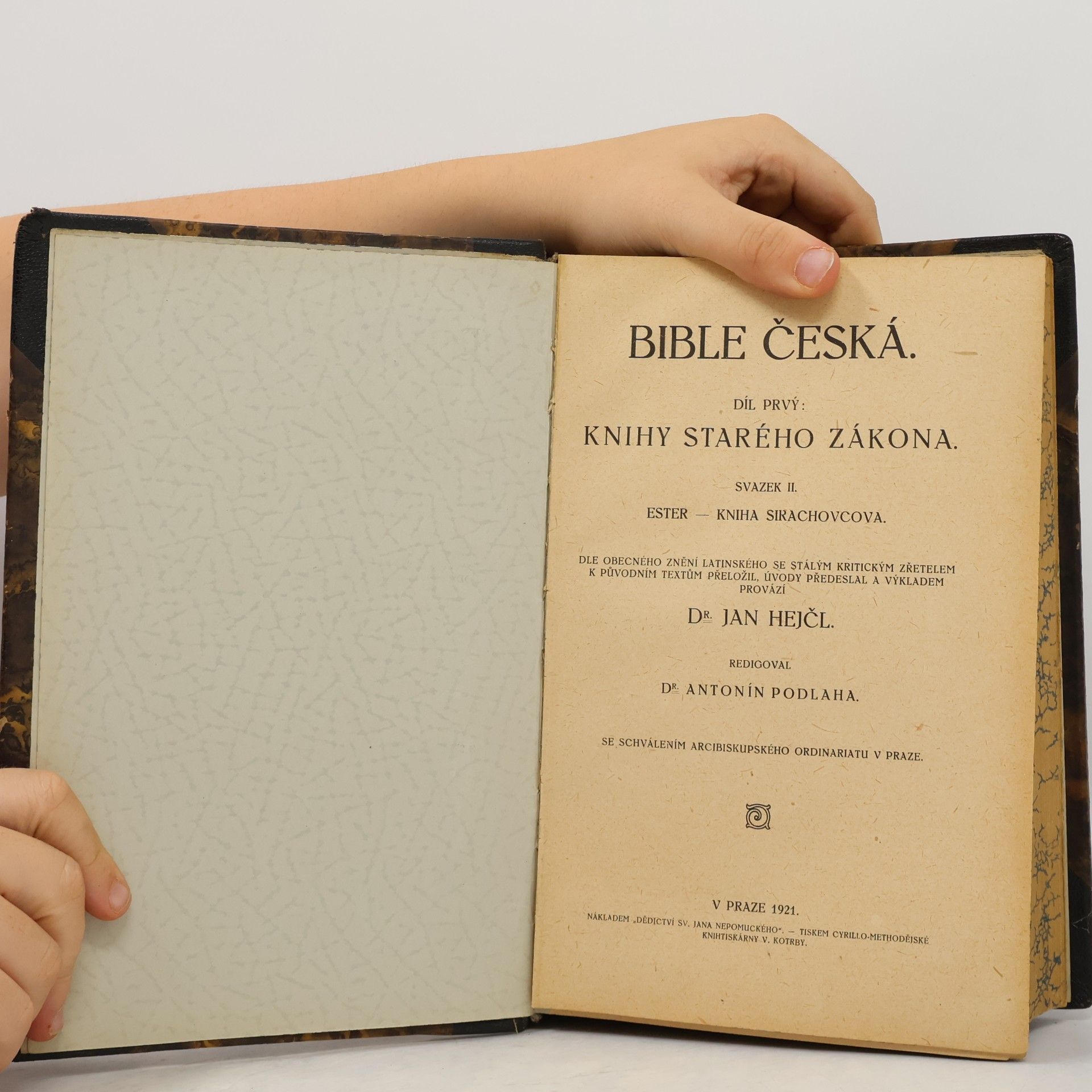 AA.VV. Bible Česká I. Starý zákon. Svazek II. Ester - Kniha Sirachovcova