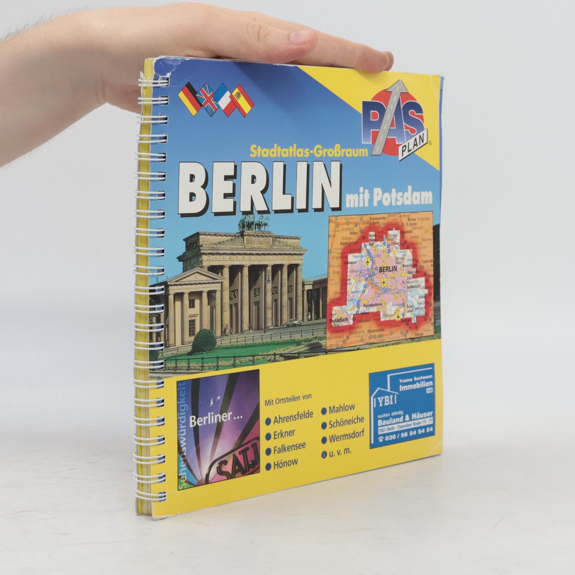 Stadtatlas Großraum Berlin mit Potsdam. PAS Plan.