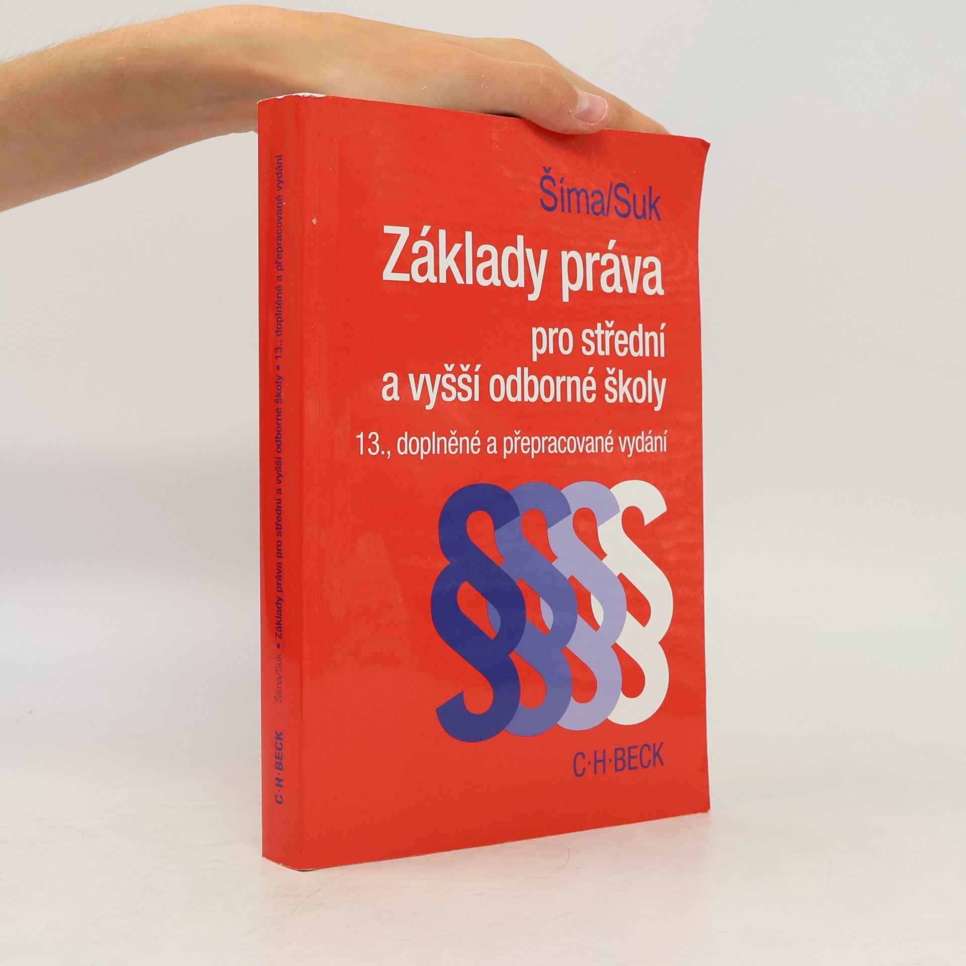 Alexander Šíma Základy práva pro střední a vyšší odborné školy