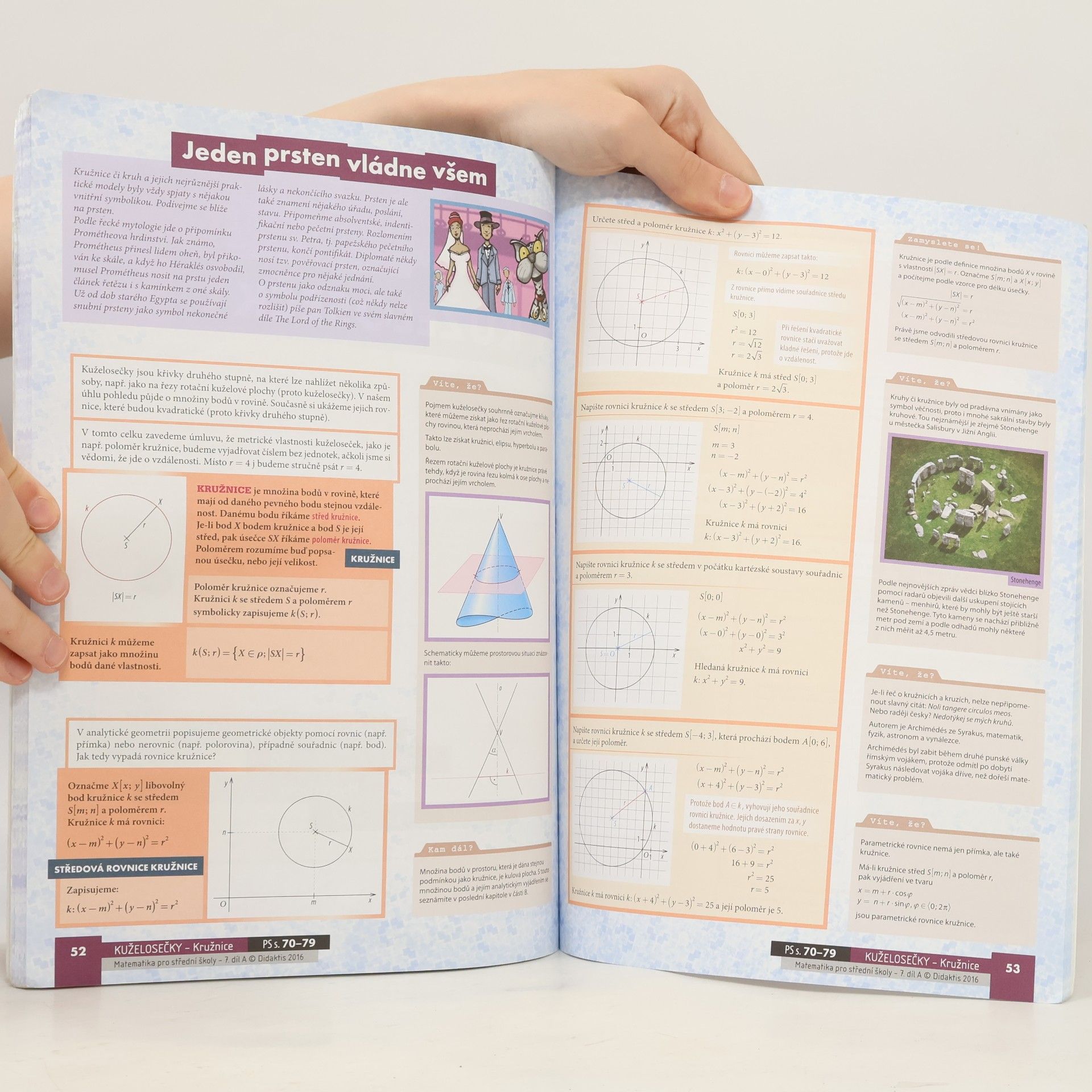 Jan Vondra Matematika pro střední školy. 7. díl A, Analytická geometrie v rovině