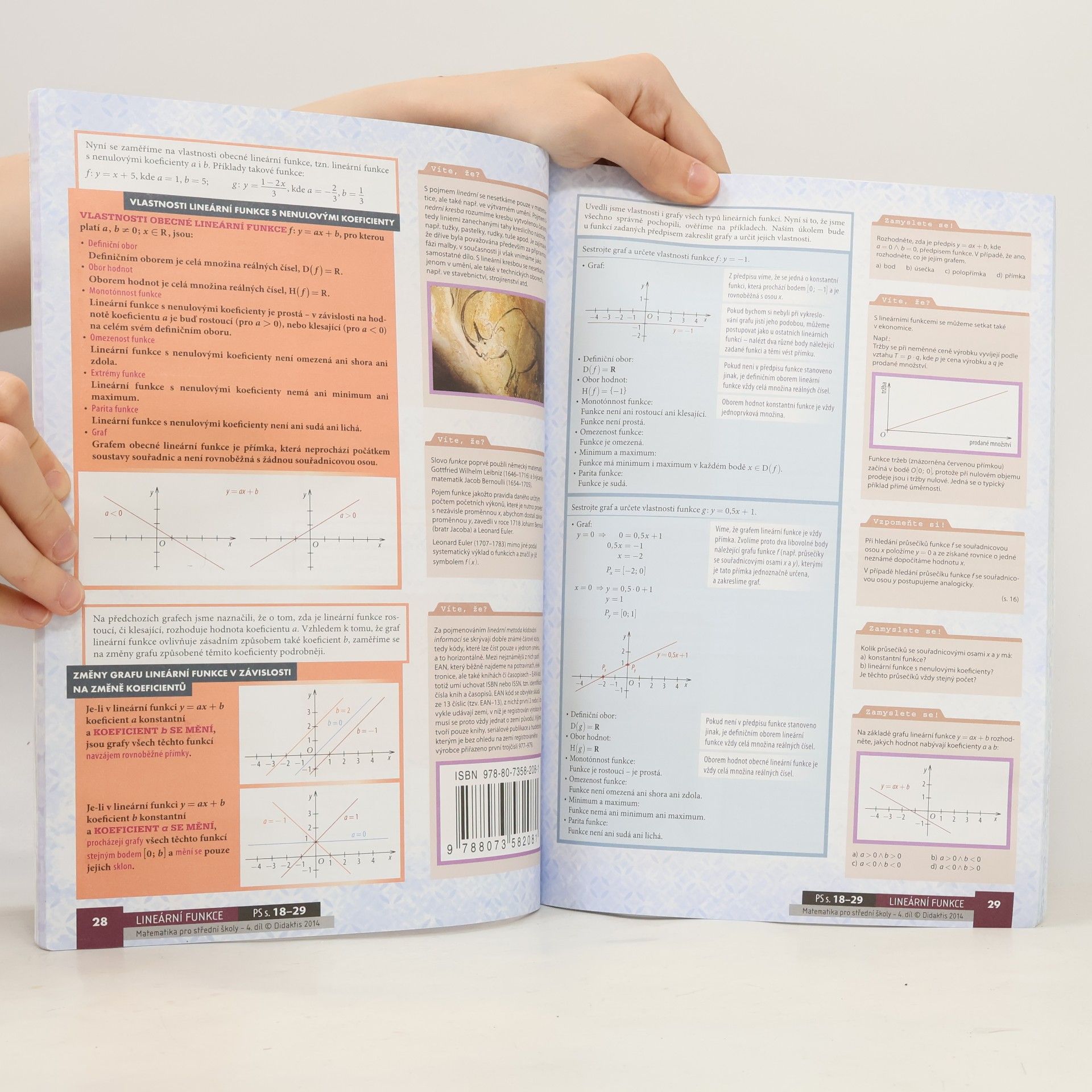 Rita Vémolová Matematika pro střední školy. 4. díl, Funkce I