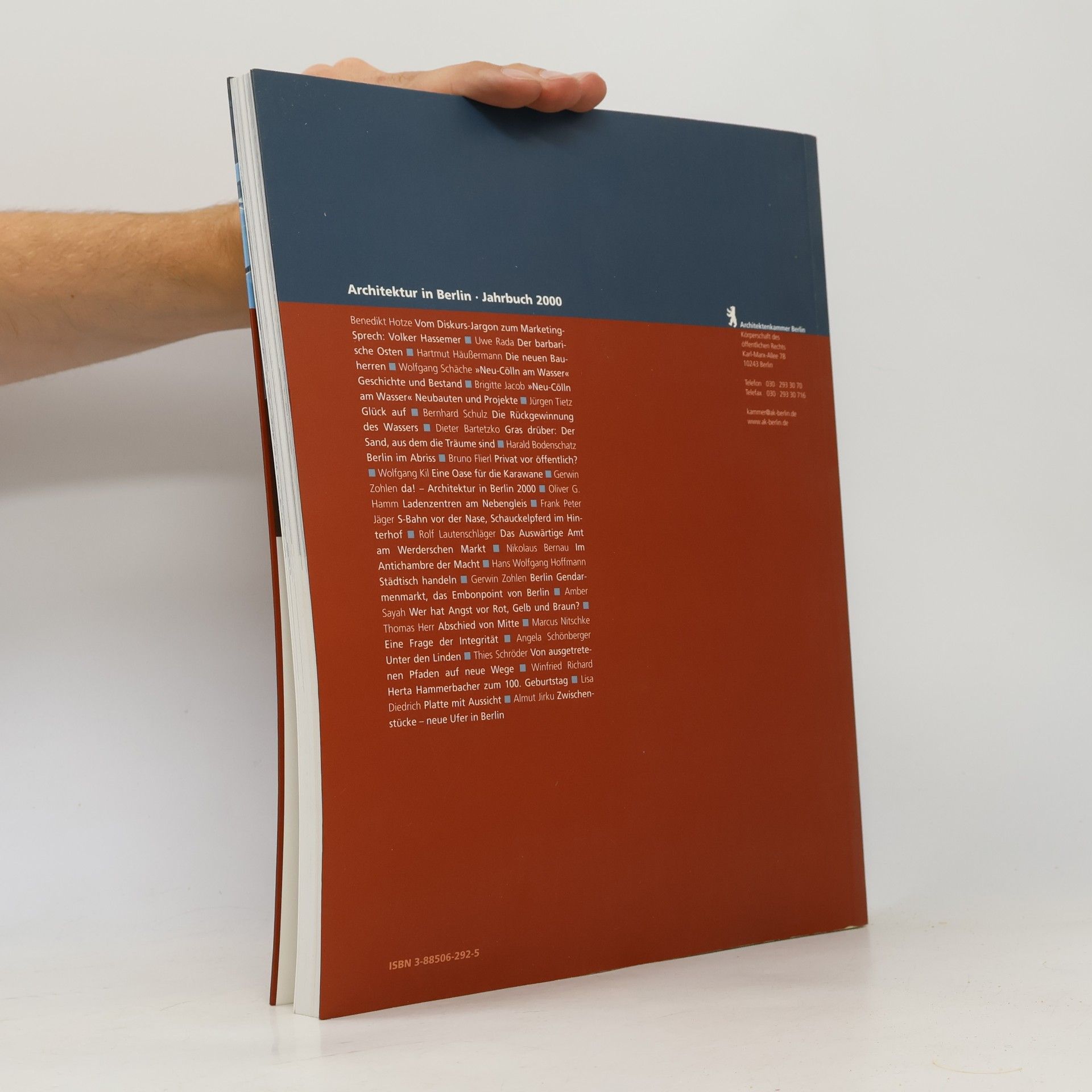 Autorenkollektiv Architektur in Berlin. Jahrbuch 2000