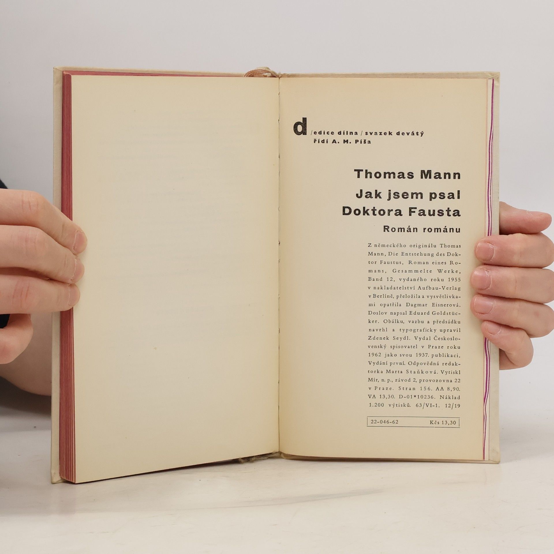 Thomas Mann Jak jsem psal Doktora Fausta