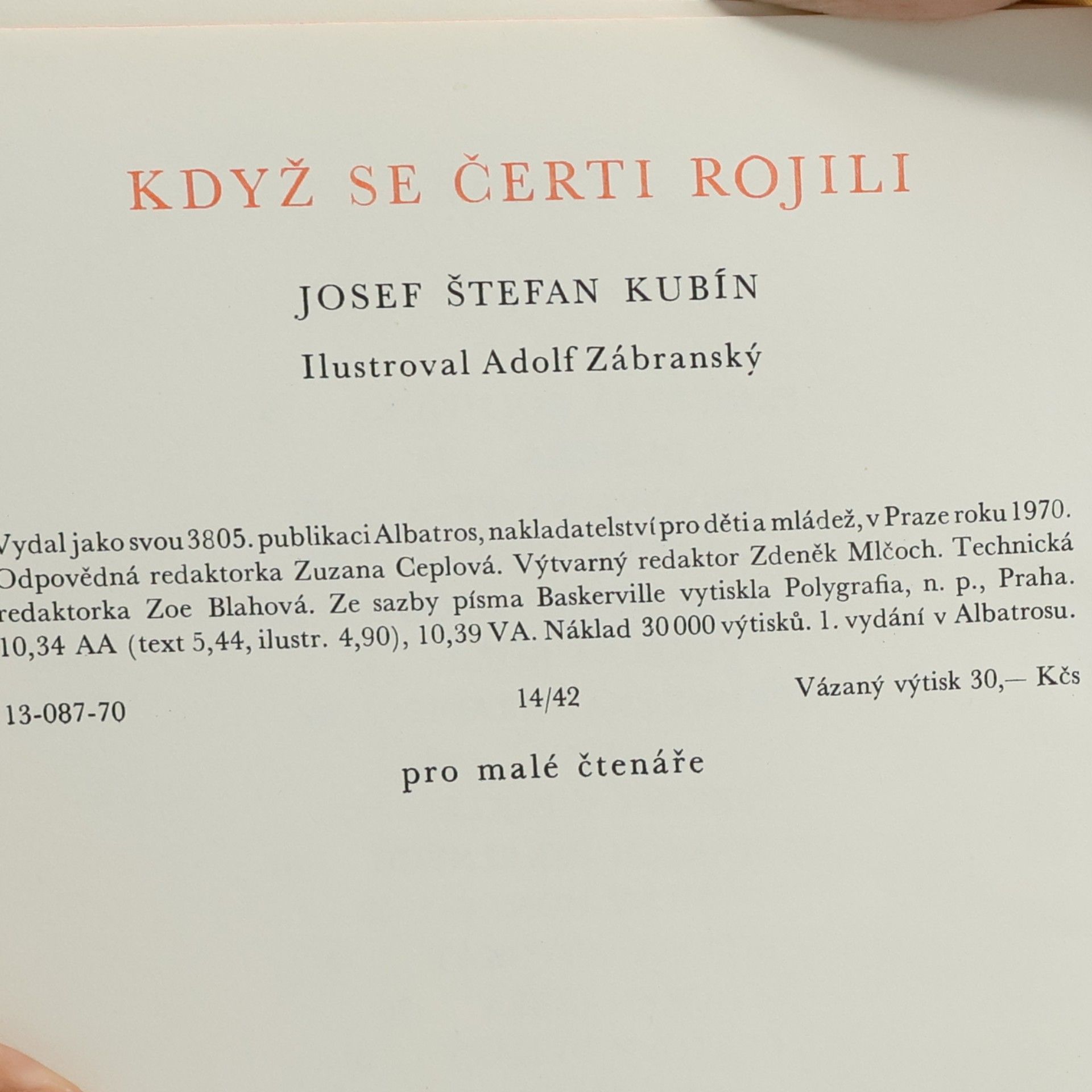 Josef Štefan Kubín Když se čerti rojili