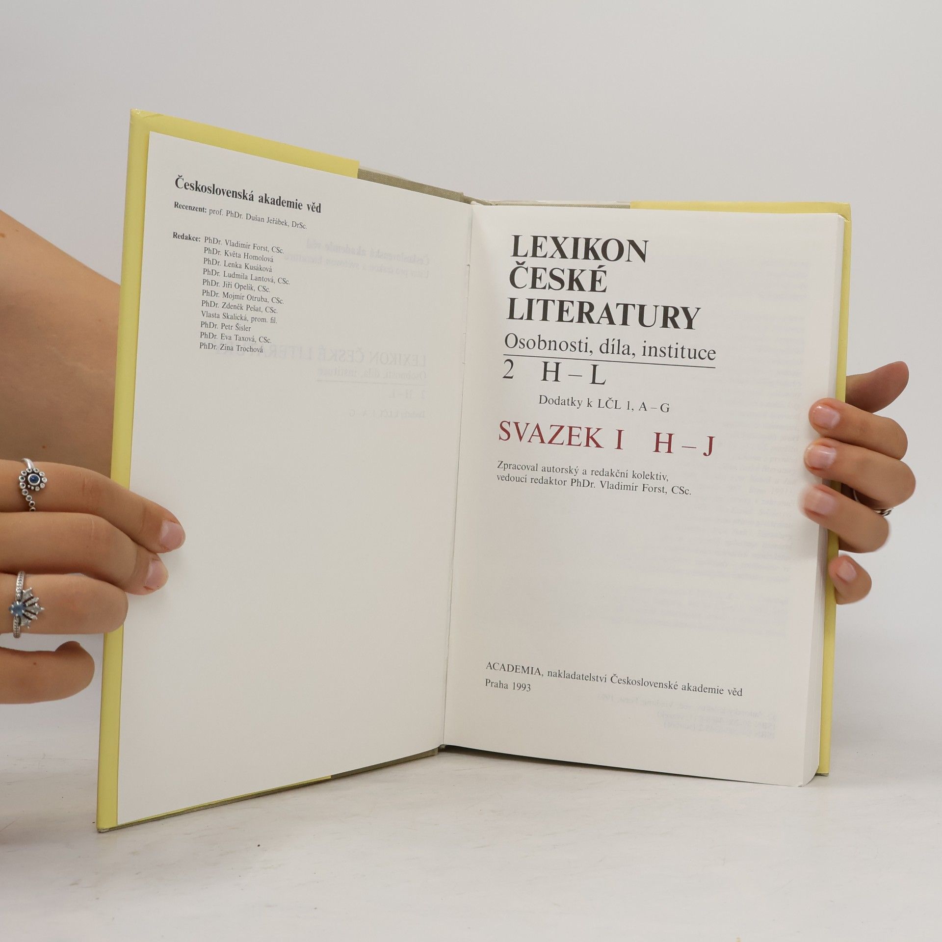 Vladimír Forst Lexikon české literatury 2/I (H-J)