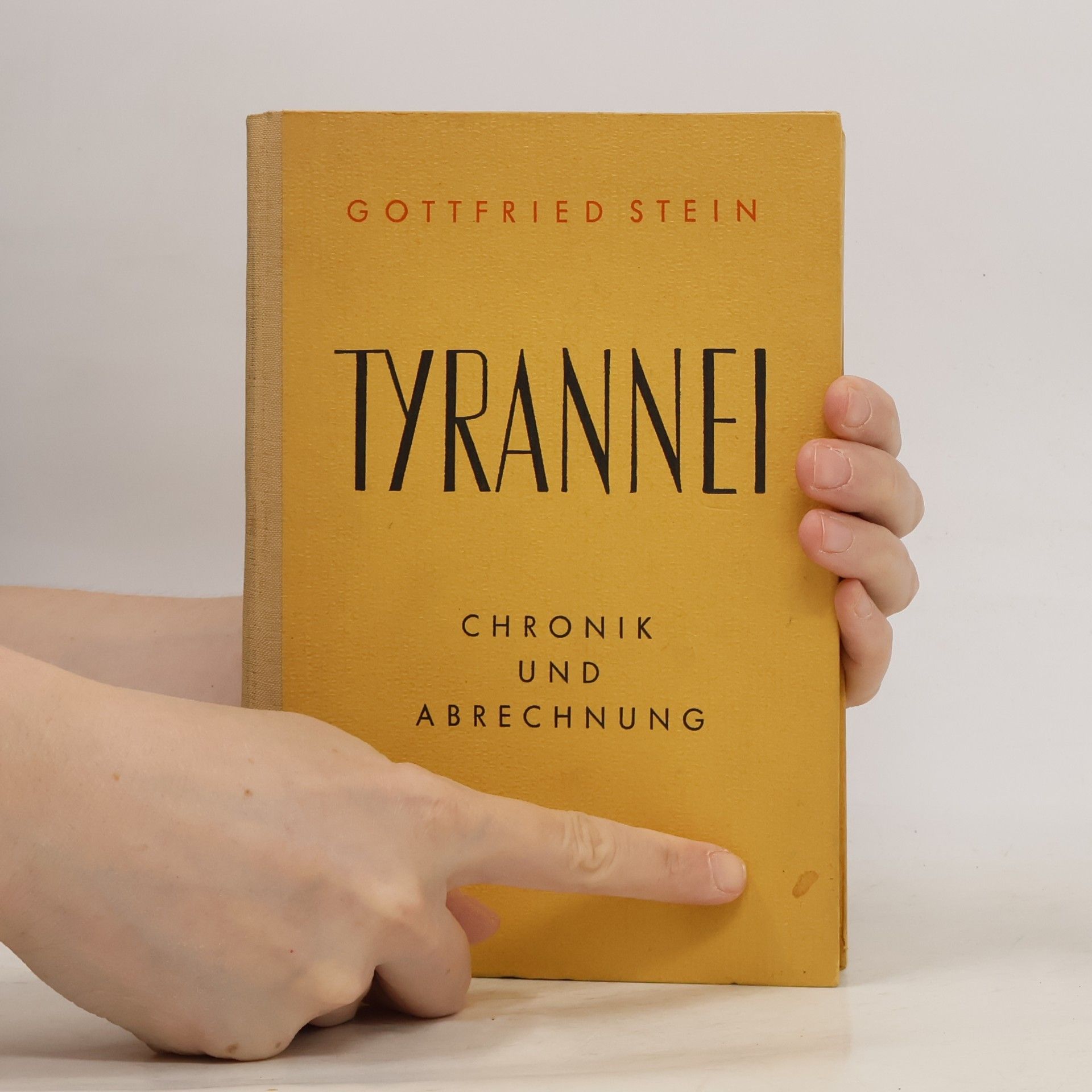 Gottfried Stein Tyrannei. Chronik und Abrechnung