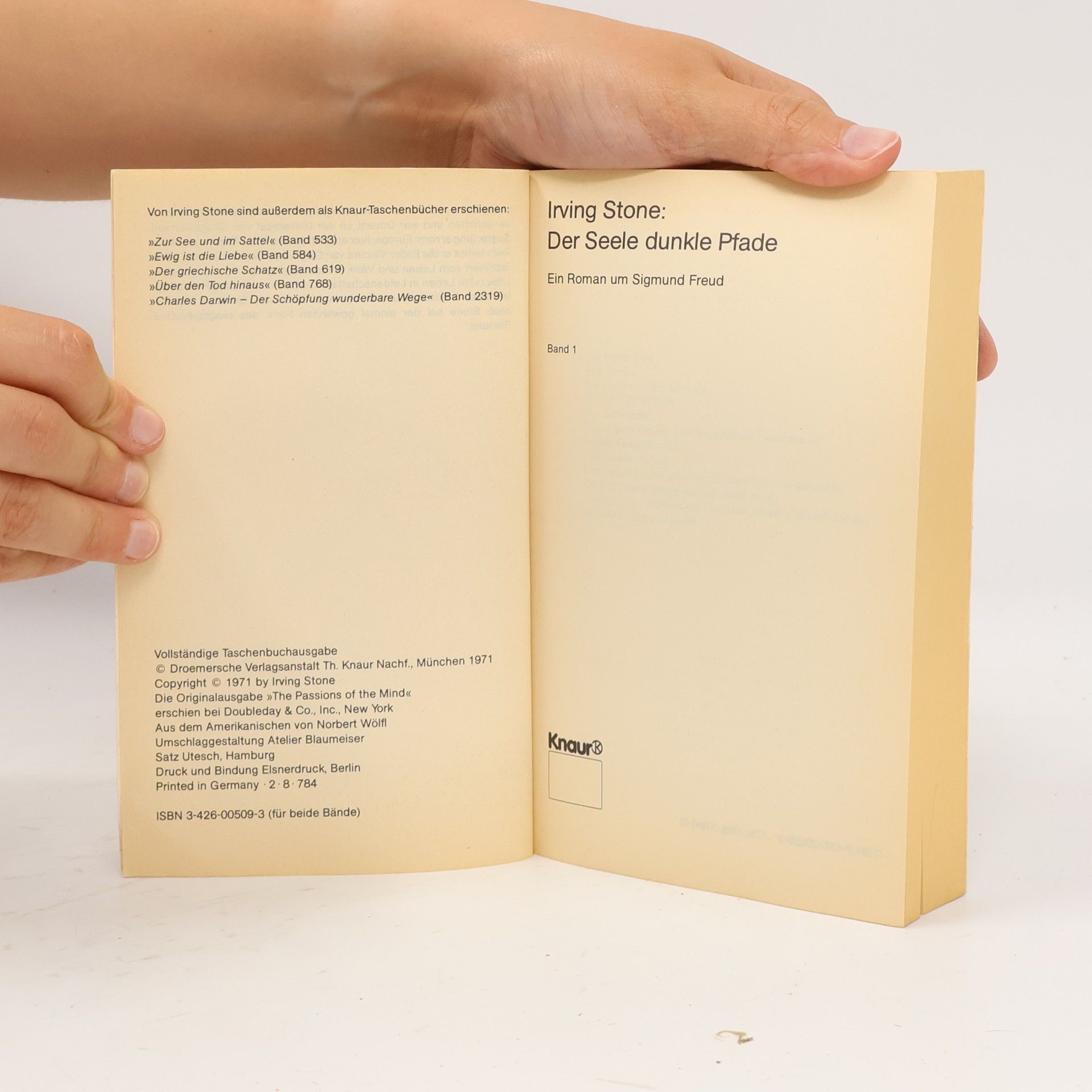 Irving Stone Der Seele dunkle Pfade 1