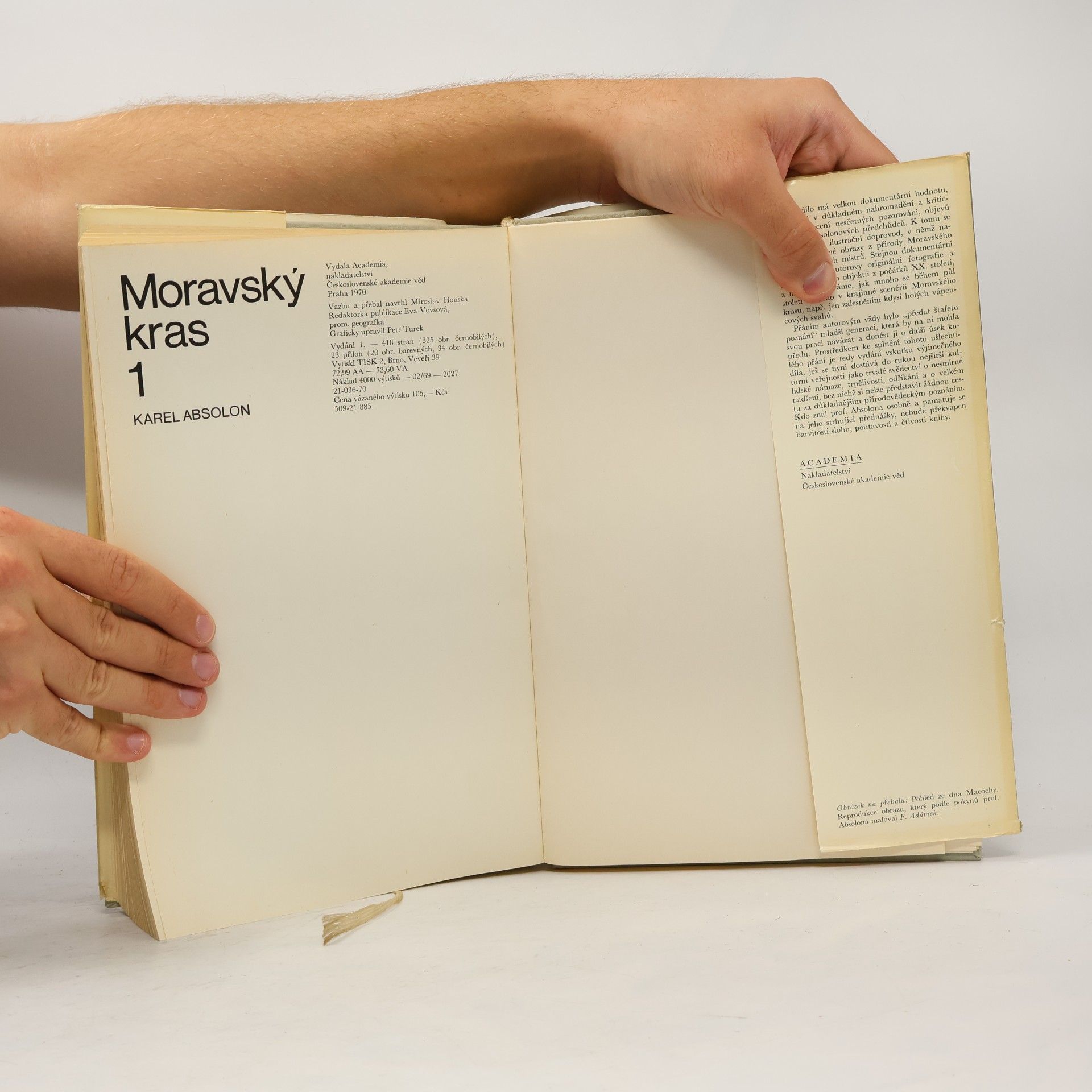 Karel Absolon Moravský kras 1