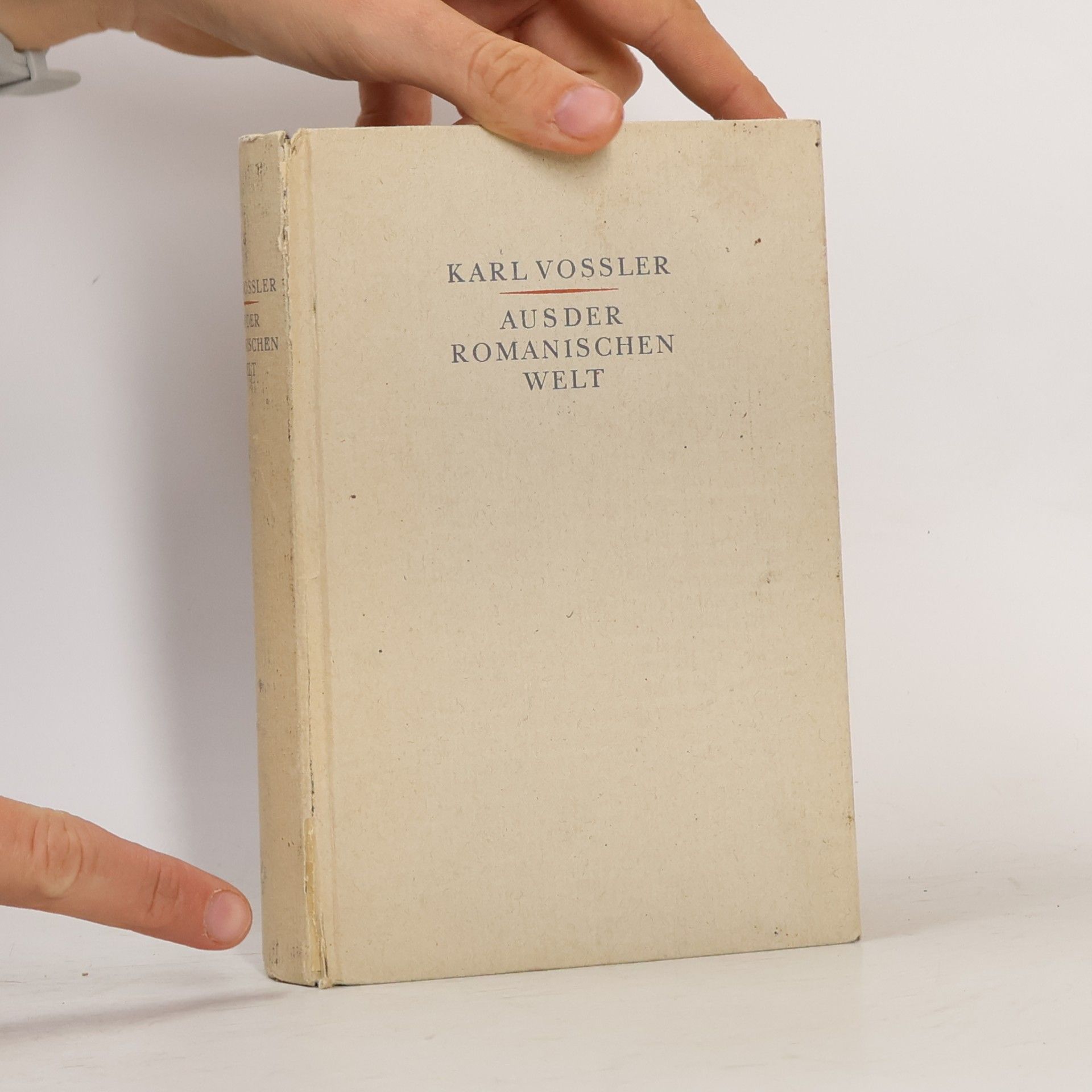 Karl Vossler Aus der Romanischen Welt