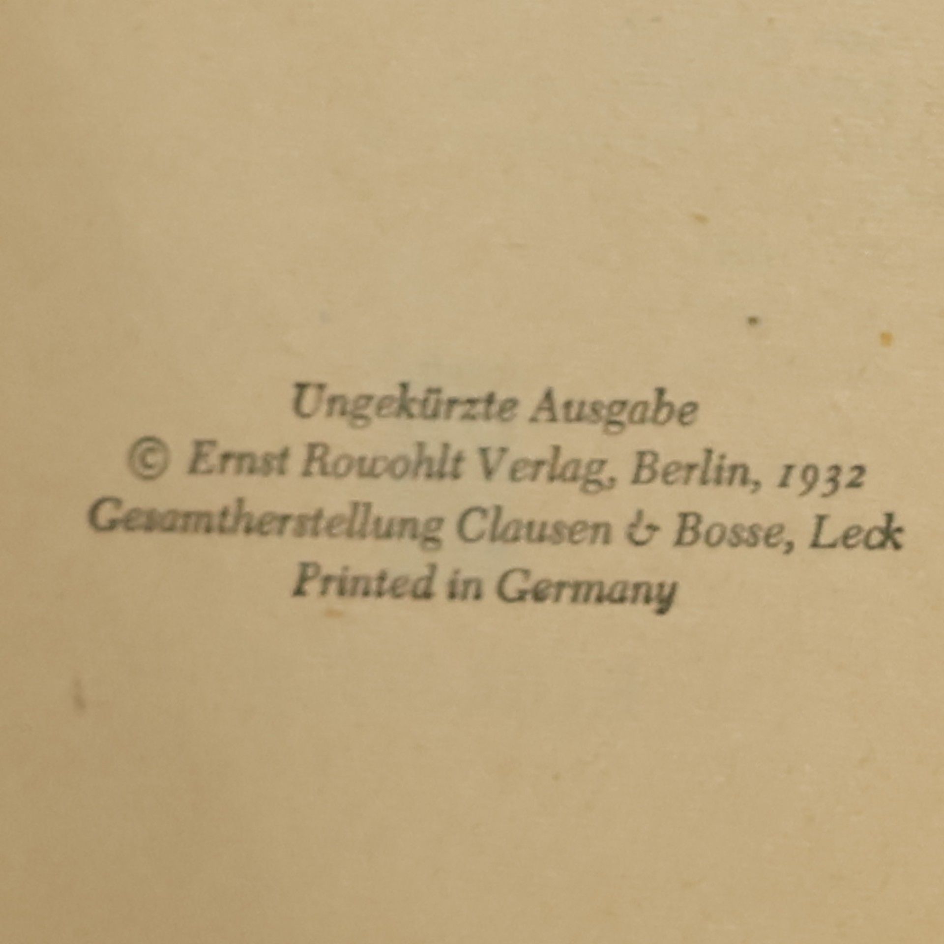 Hans Fallada Kleiner Mann was nun?