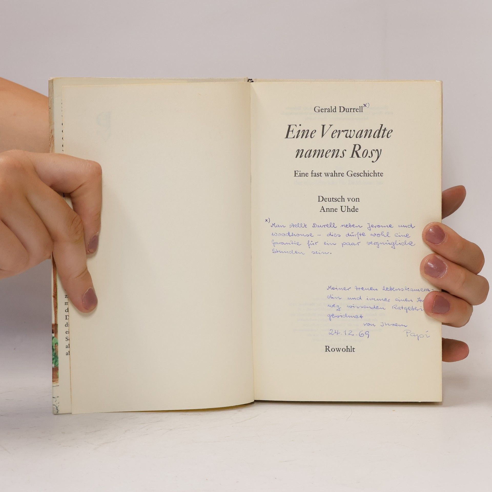 Gerald Durrell Eine Verwandte namens Rosy