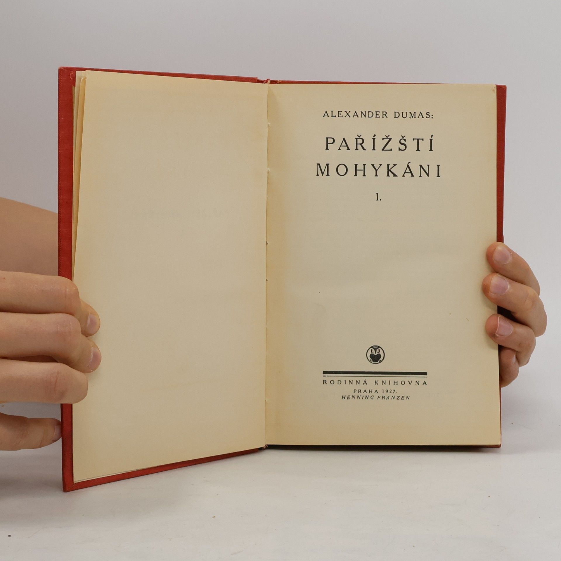 Alexandre Dumas Pařížští mohykáni I.