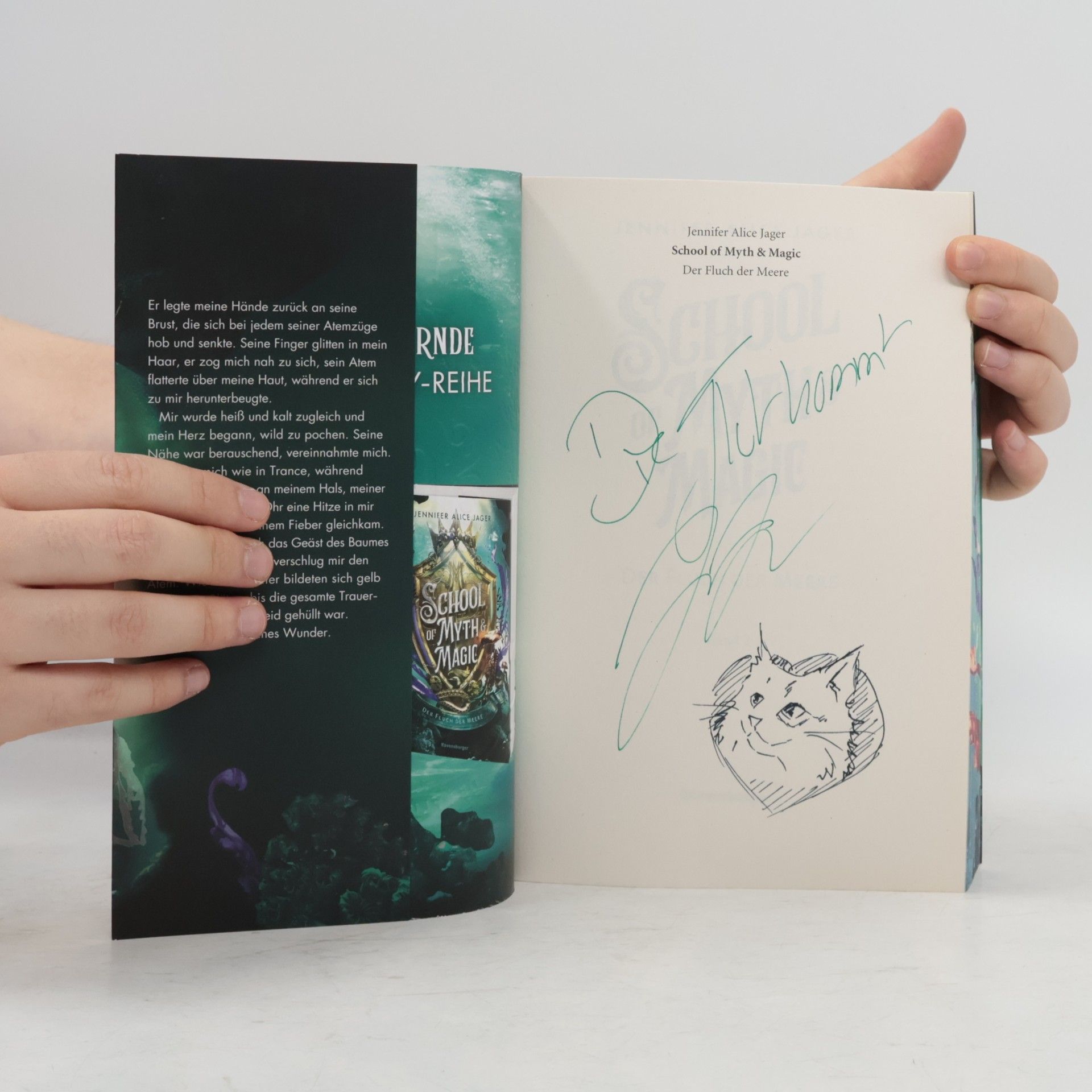 Jennifer Alice Jager School of Myth & Magic, Band 2: Der Fluch der Meere (Limitierte Auflage mit Farbschnitt)
