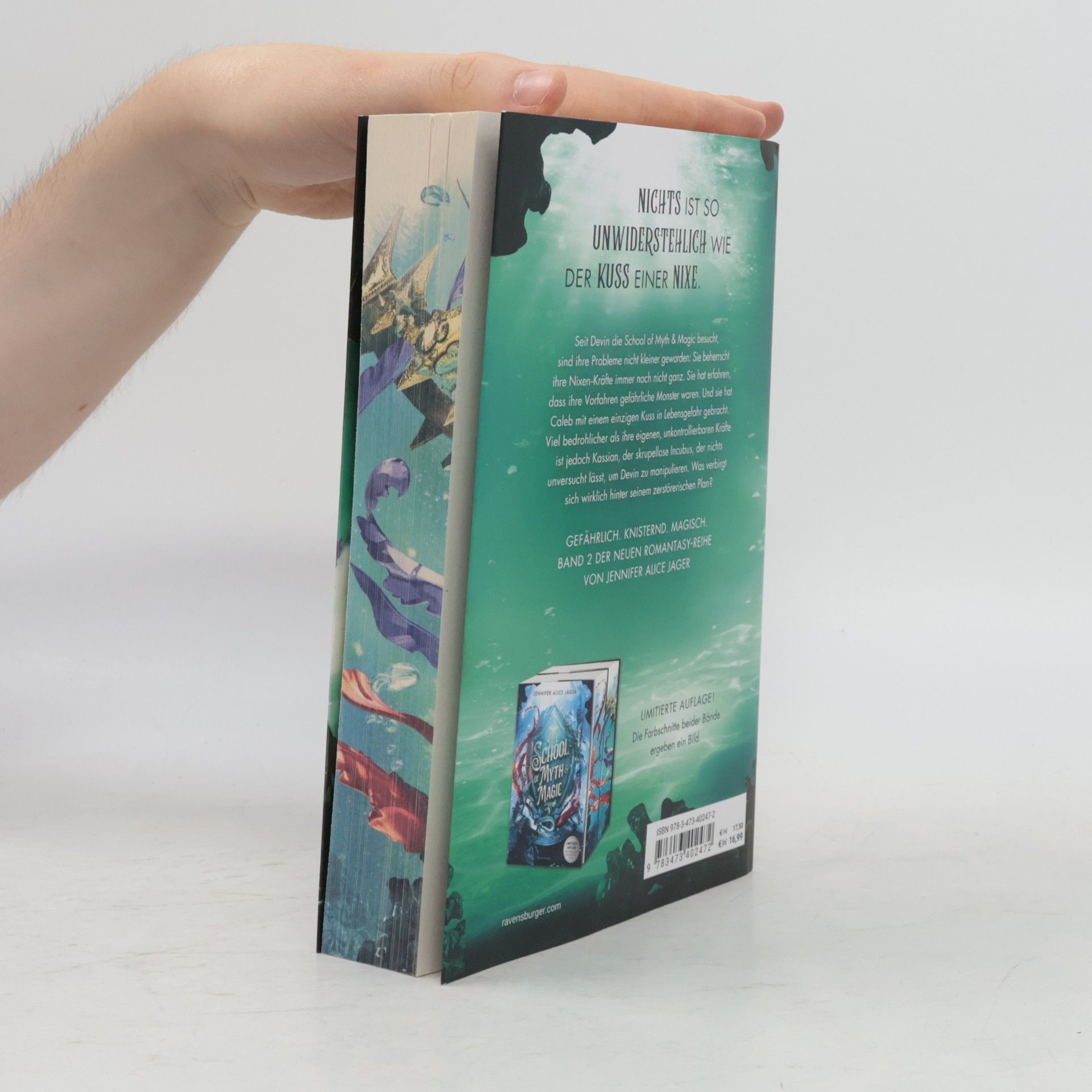 Jennifer Alice Jager School of Myth & Magic, Band 2: Der Fluch der Meere (Limitierte Auflage mit Farbschnitt)