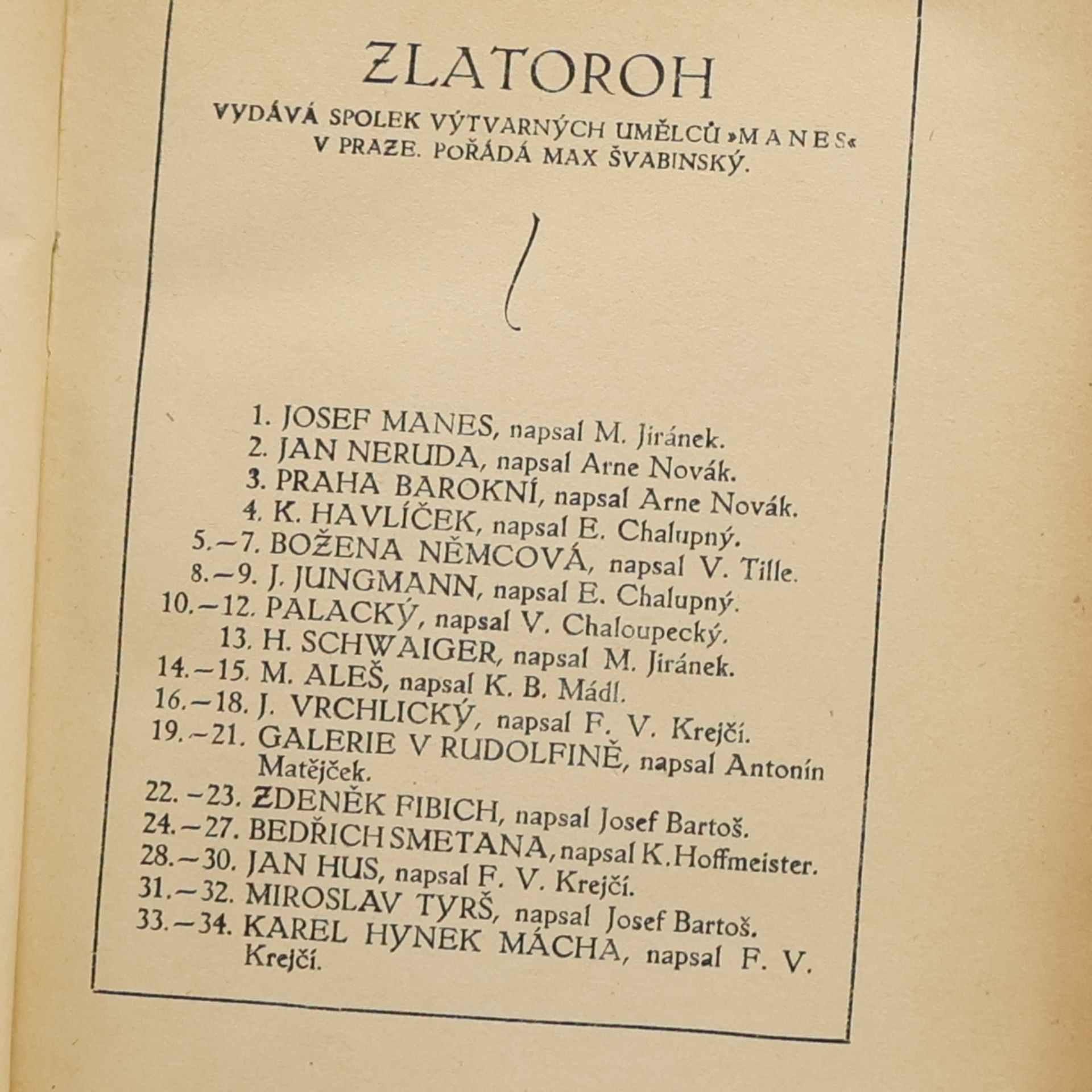 Václav Tille Božena Němcová. Zlatoroh