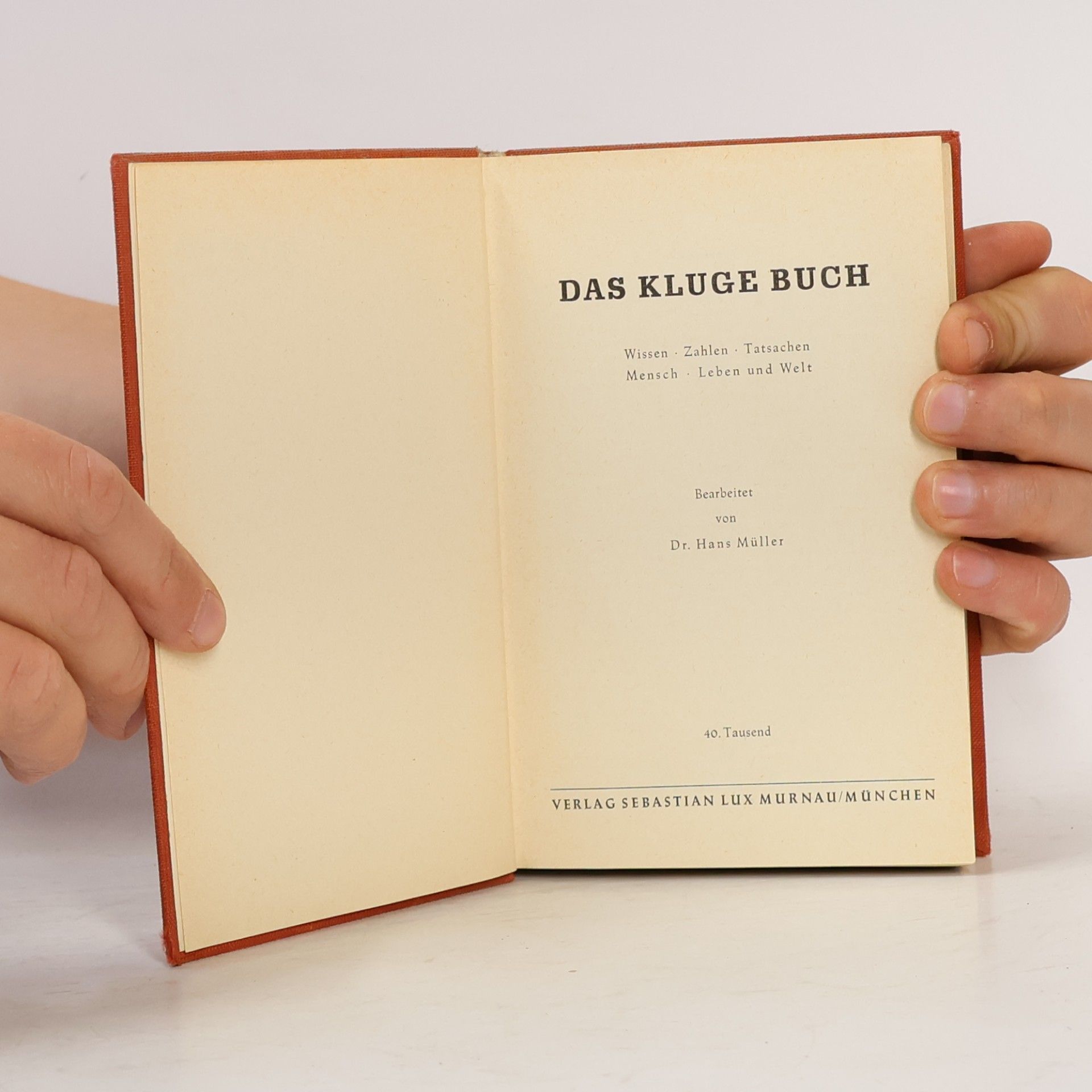 Hans Müller Das Kluge Buch