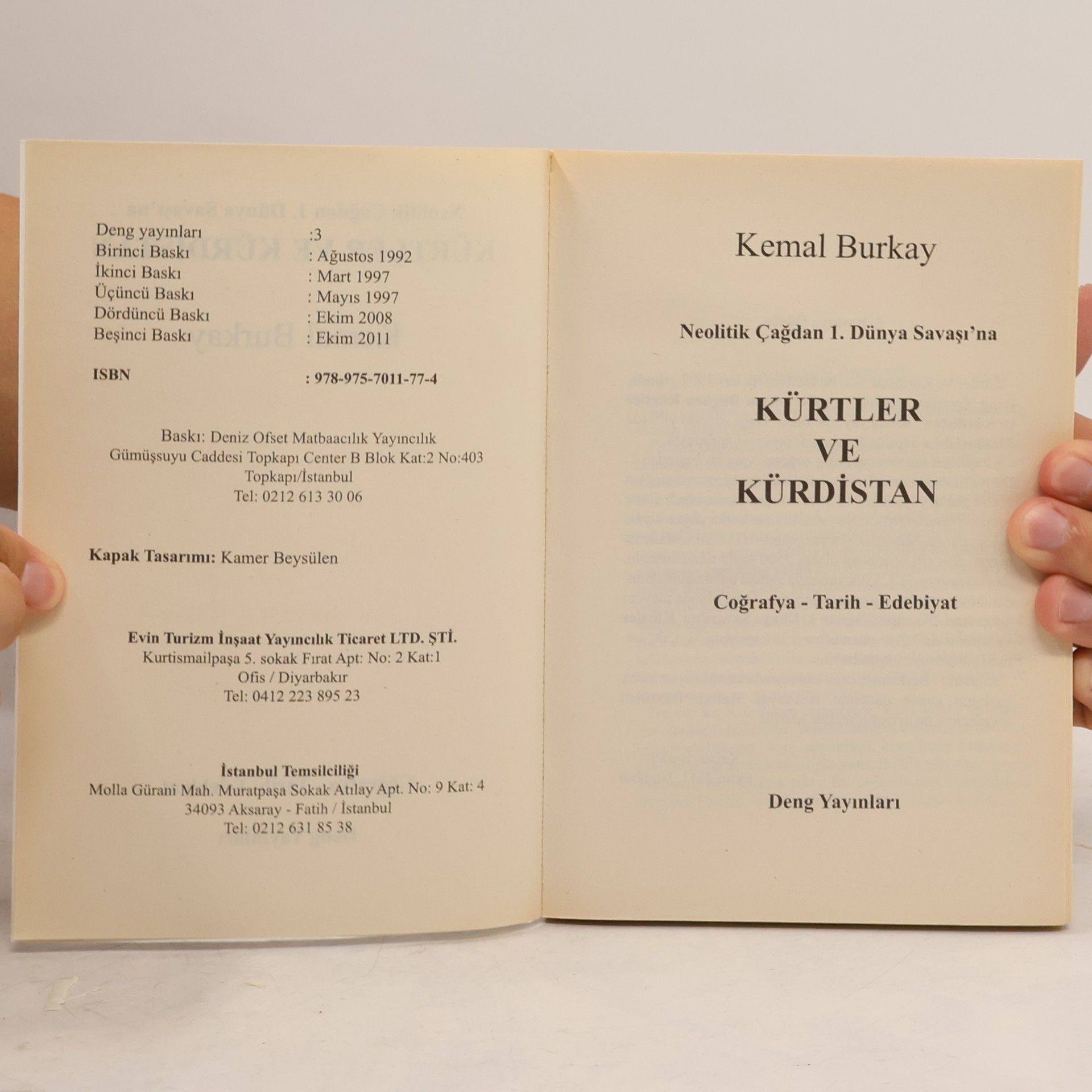 Kemal Burkay Kürtler ve Kürdistan