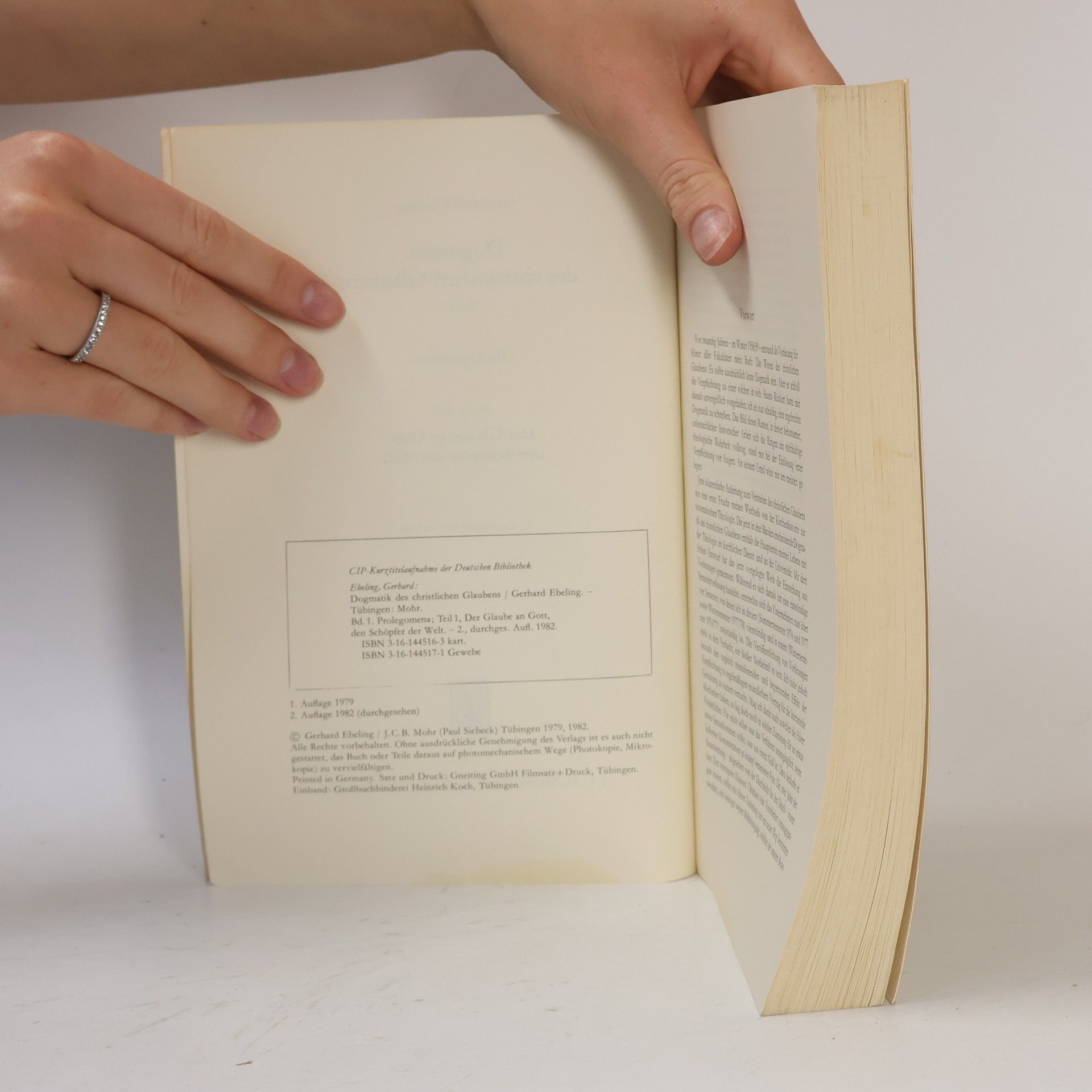 Gerhard Ebeling Dogmatik des christlichen Glaubens / Prolegomena. Erster Teil. Der Glaube an Gott den Schöpfer der Welt - 2. Auflage
