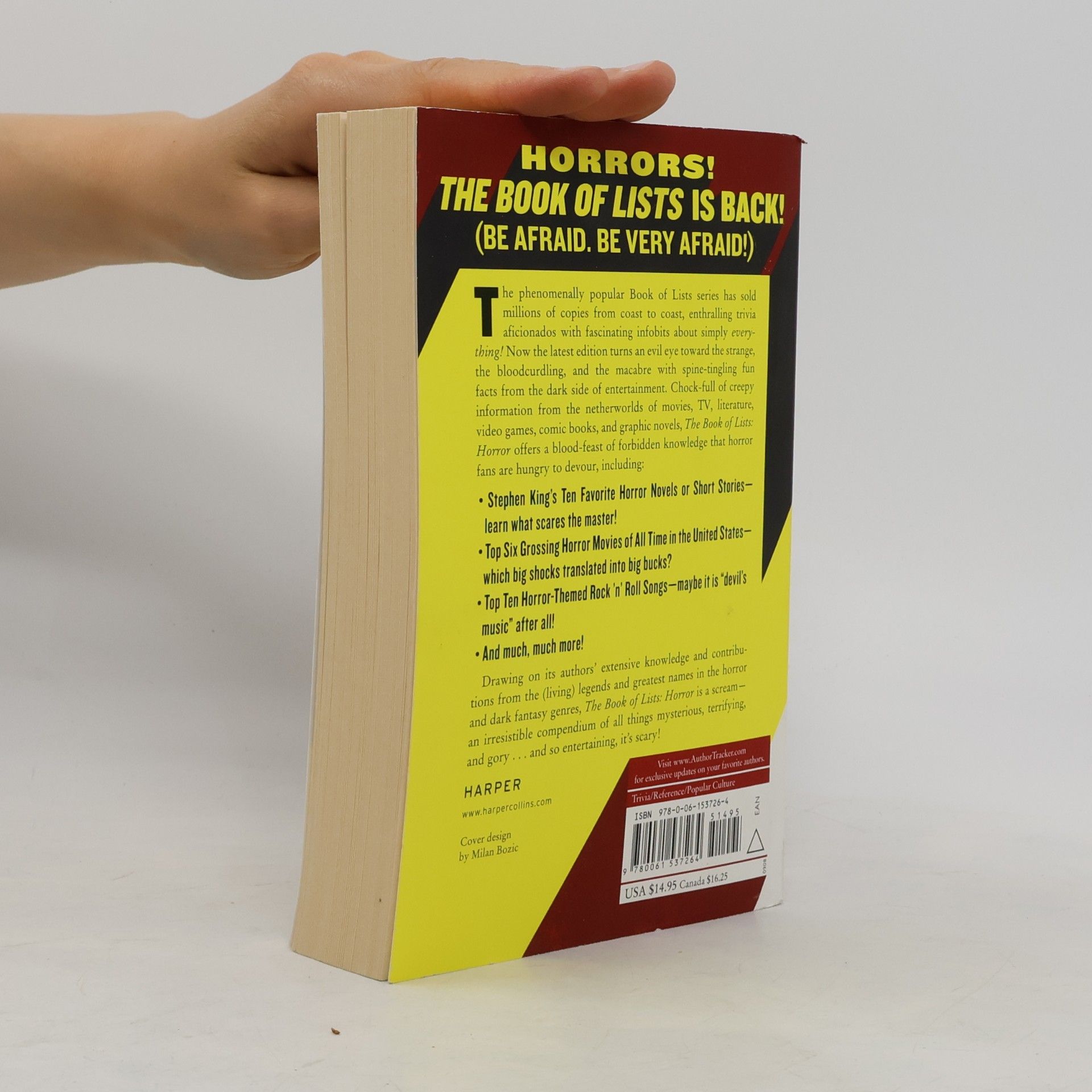 Amy Wallace The Book of Lists: Horror