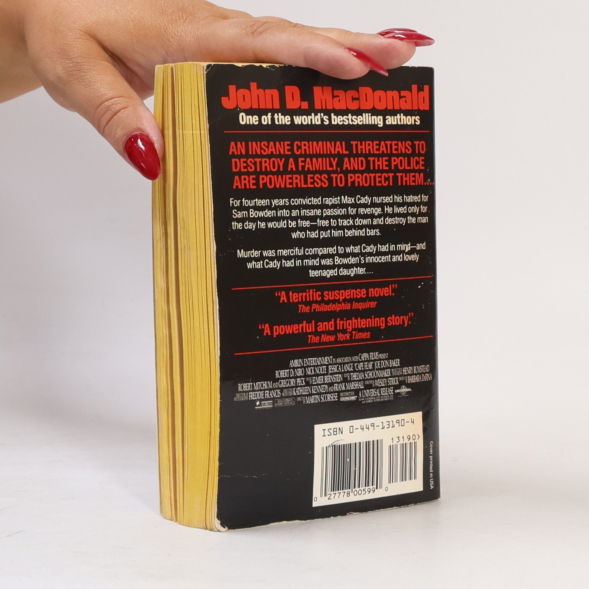 John D. MacDonald Cape Fear: Formerly Titled The Executioners - Movie Tie-In Edition
