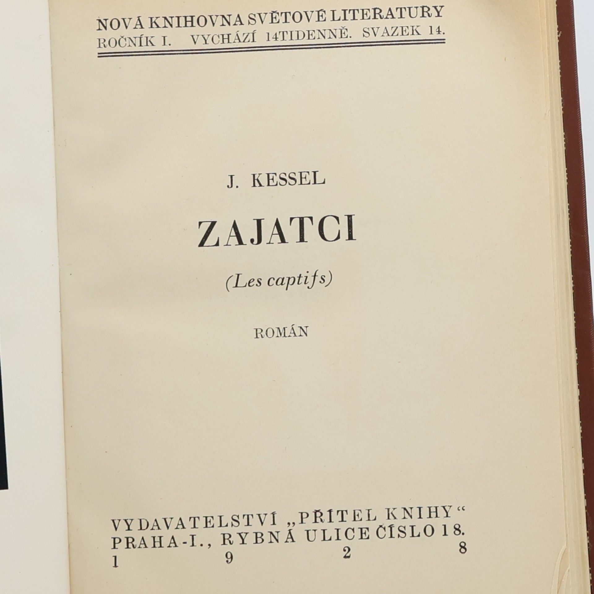 J. Kessel Zajatci