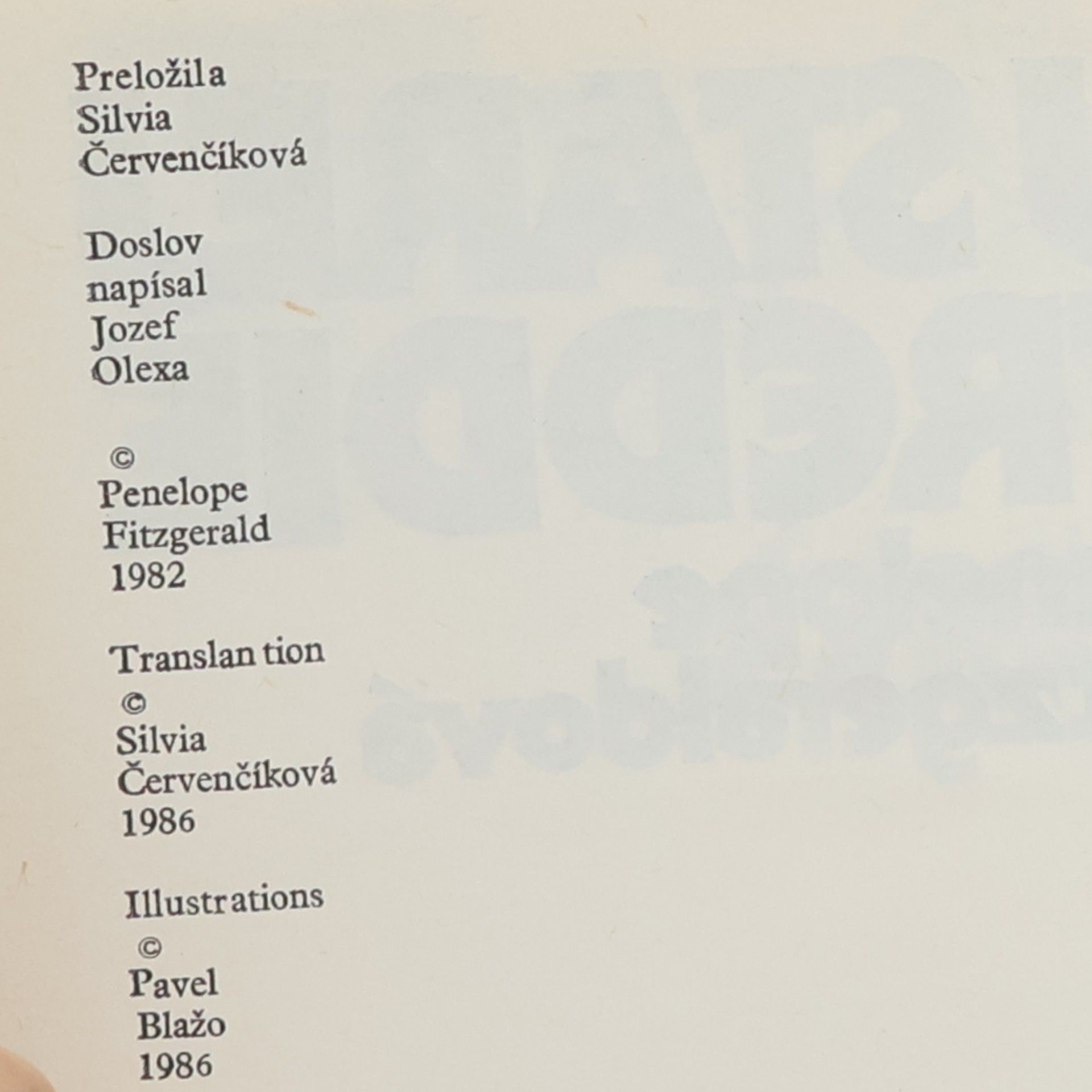 Penelope Fitzgerald U starej Freddie