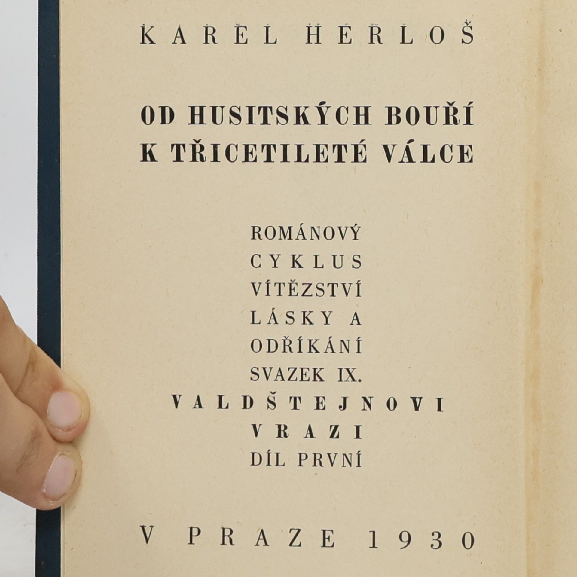 Karel Herloš Valdštejnovi vrazi I.
