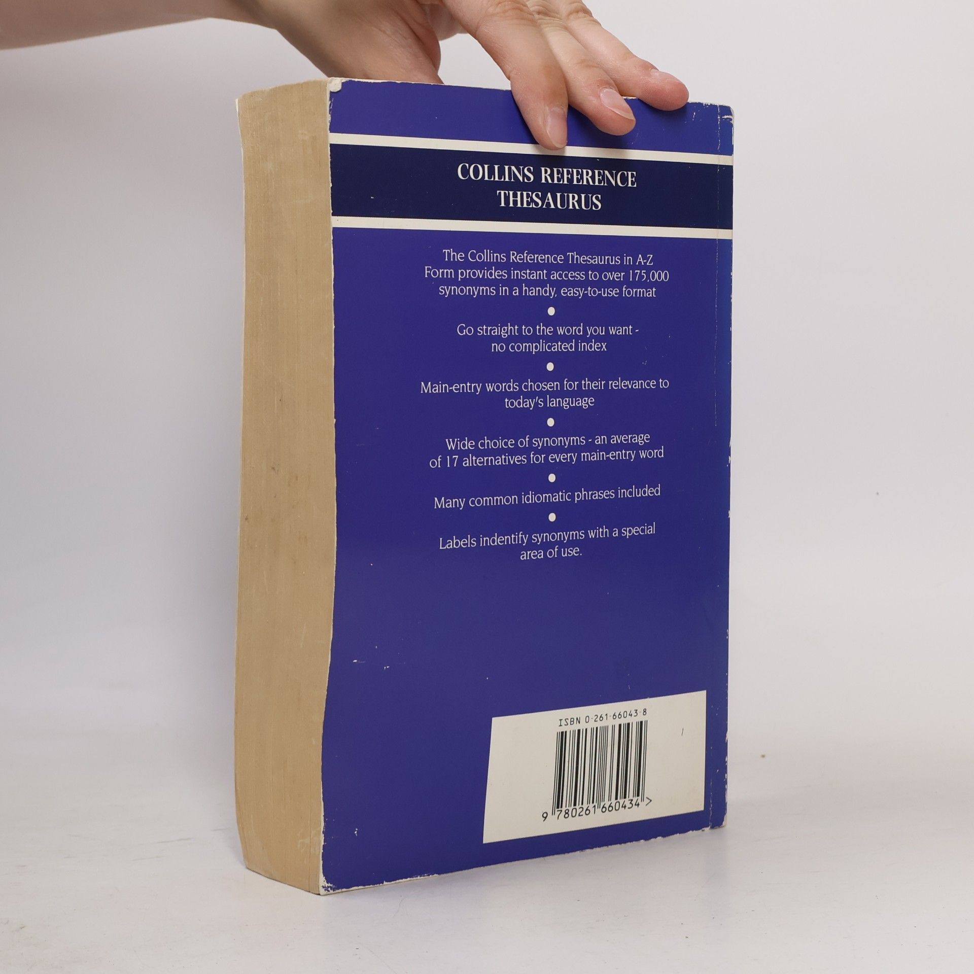 Collins Reference Thesaurus in A-Z Form