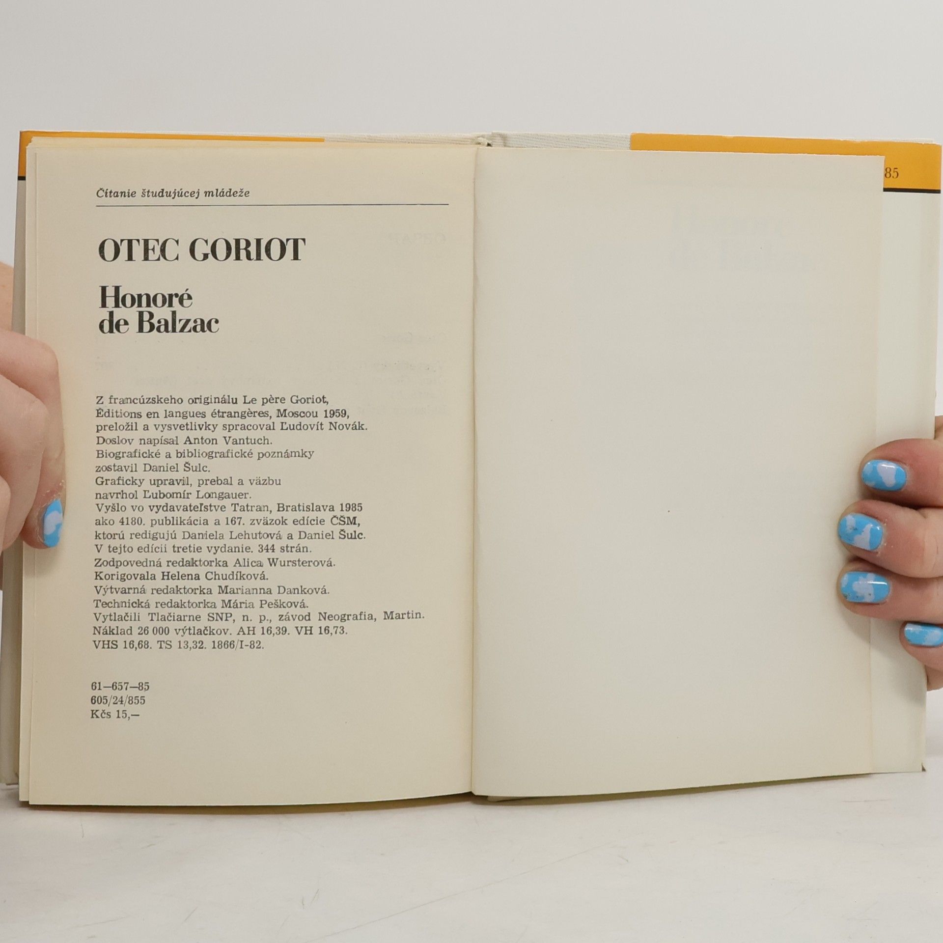 Honoré de Balzac Otec Goriot